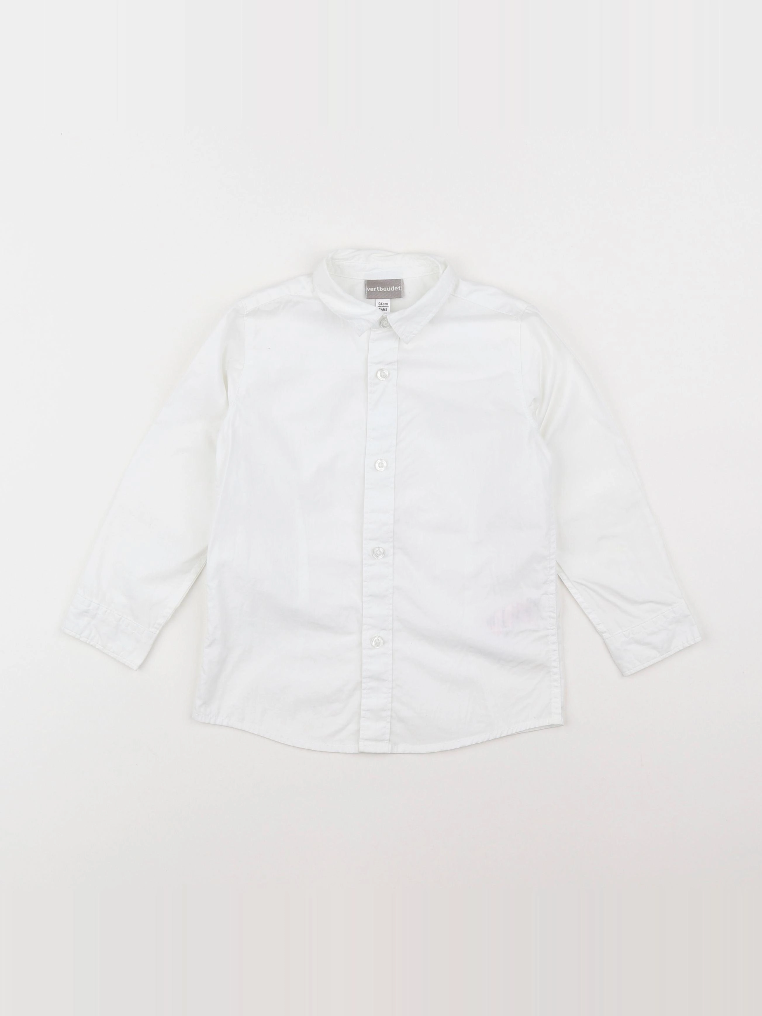 Vertbaudet - chemise blanc - 3 ans
