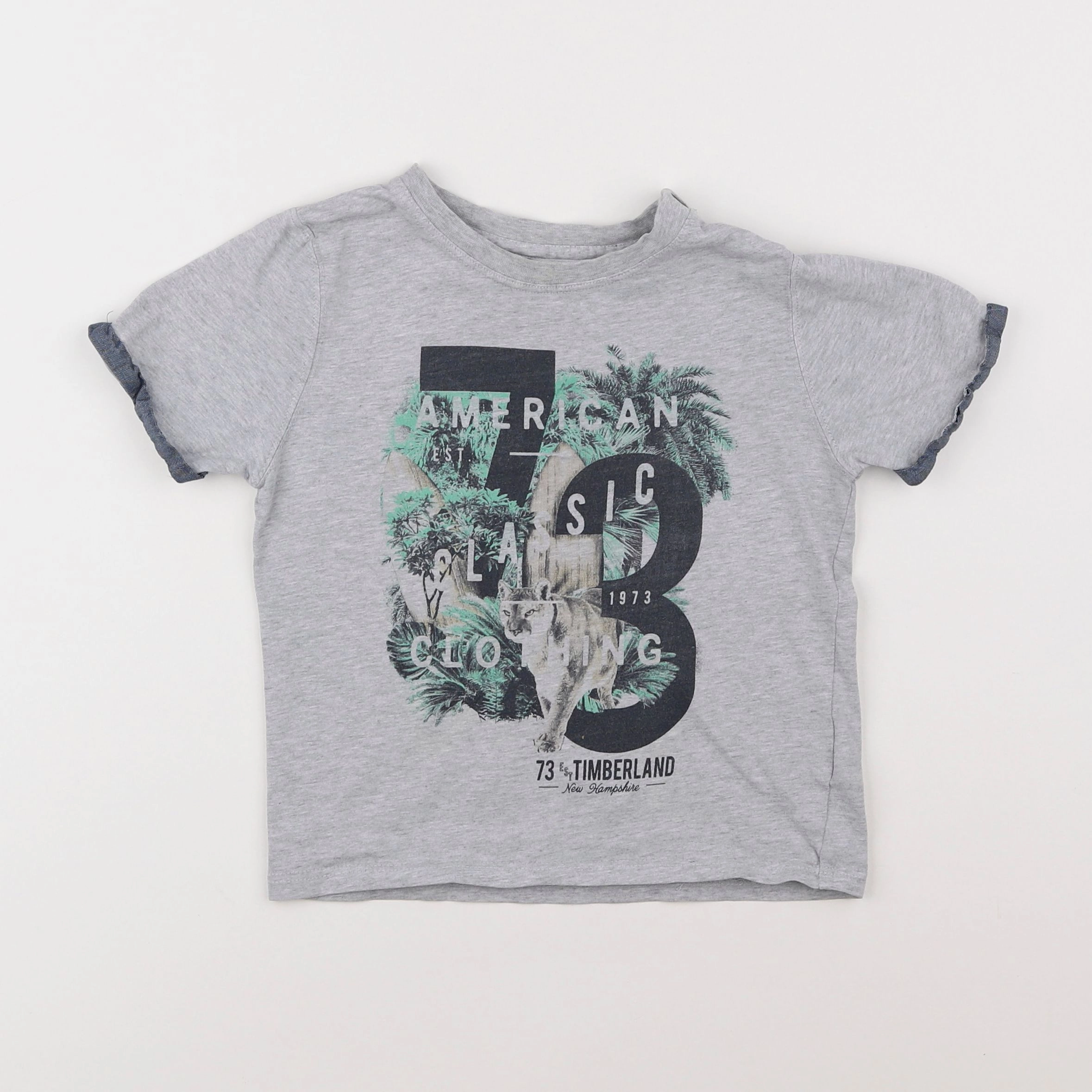 Timberland - tee-shirt gris - 4 ans