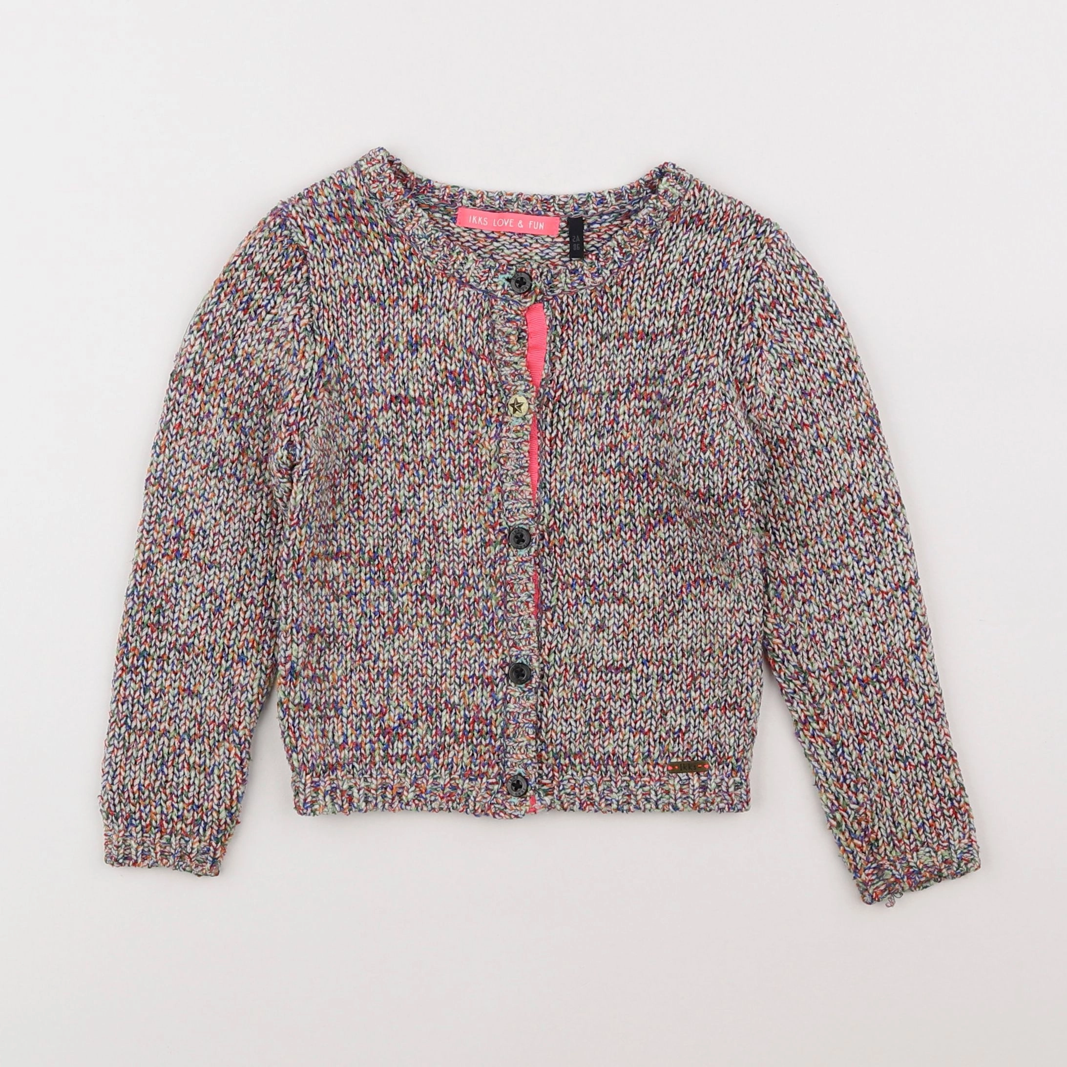 IKKS - gilet rose - 2 ans