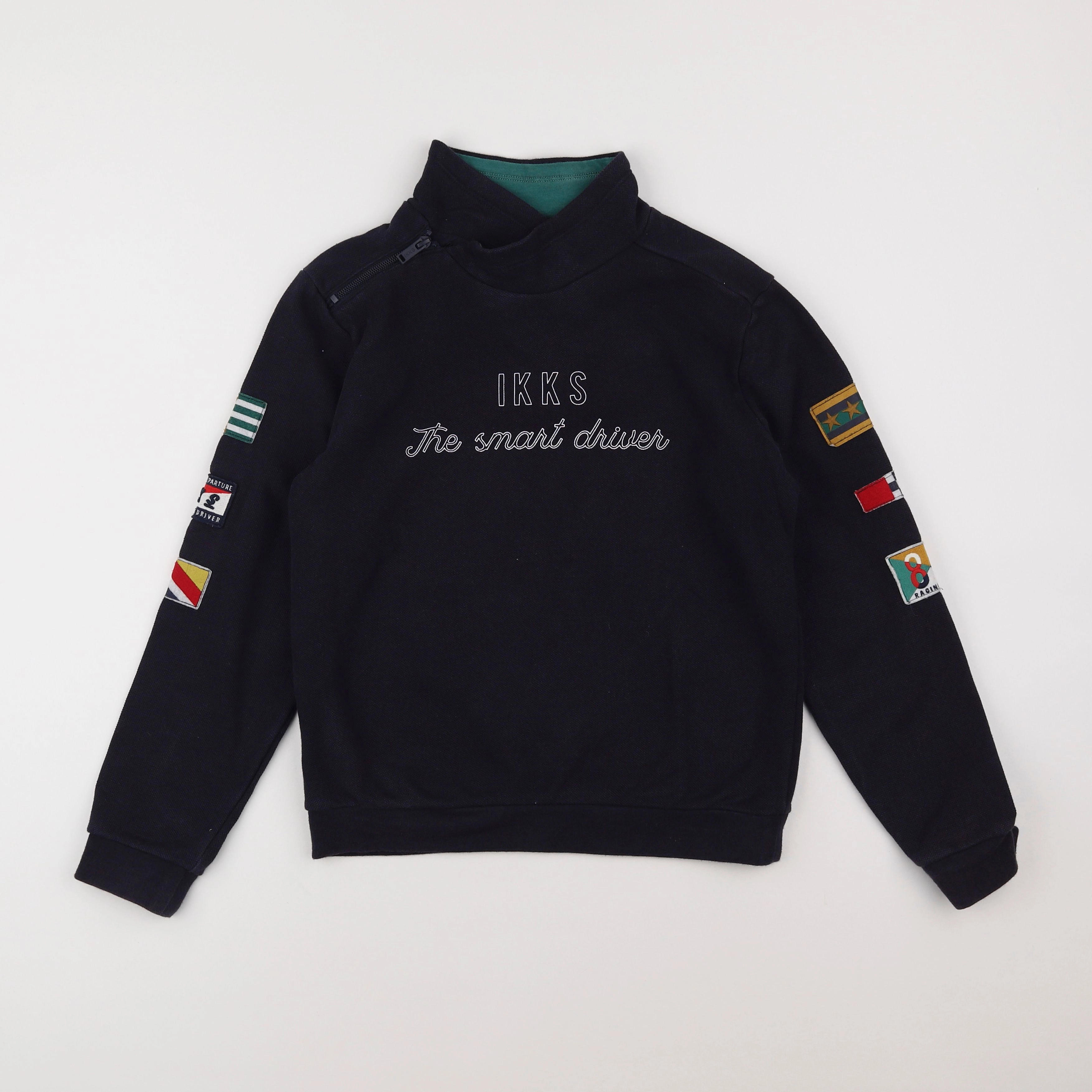 IKKS - sweat bleu - 10 ans