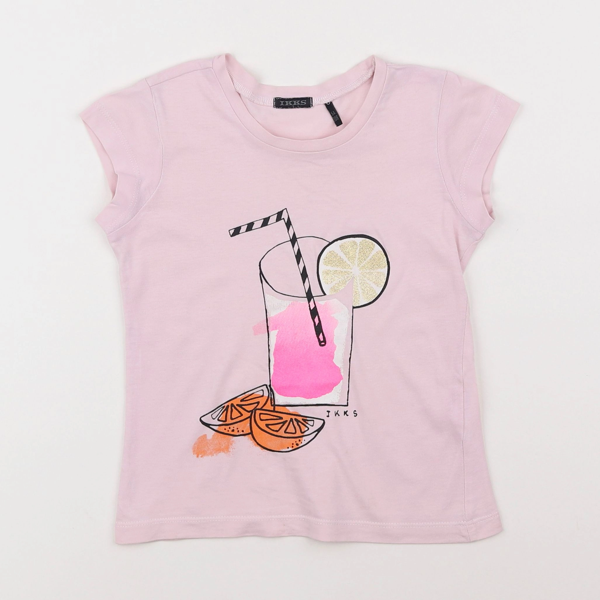 IKKS - tee-shirt rose - 5 ans