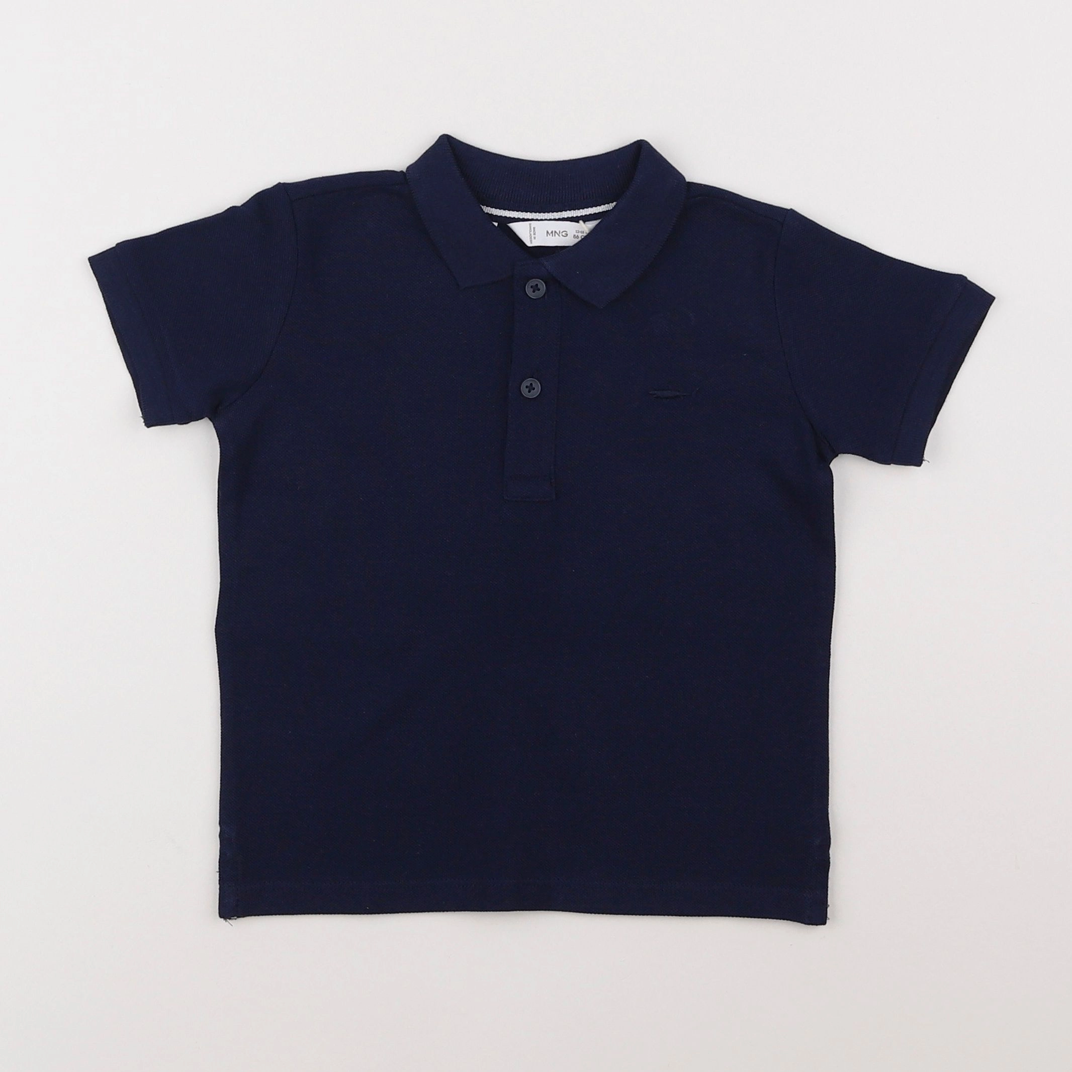 Mango - polo bleu - 12/18 mois