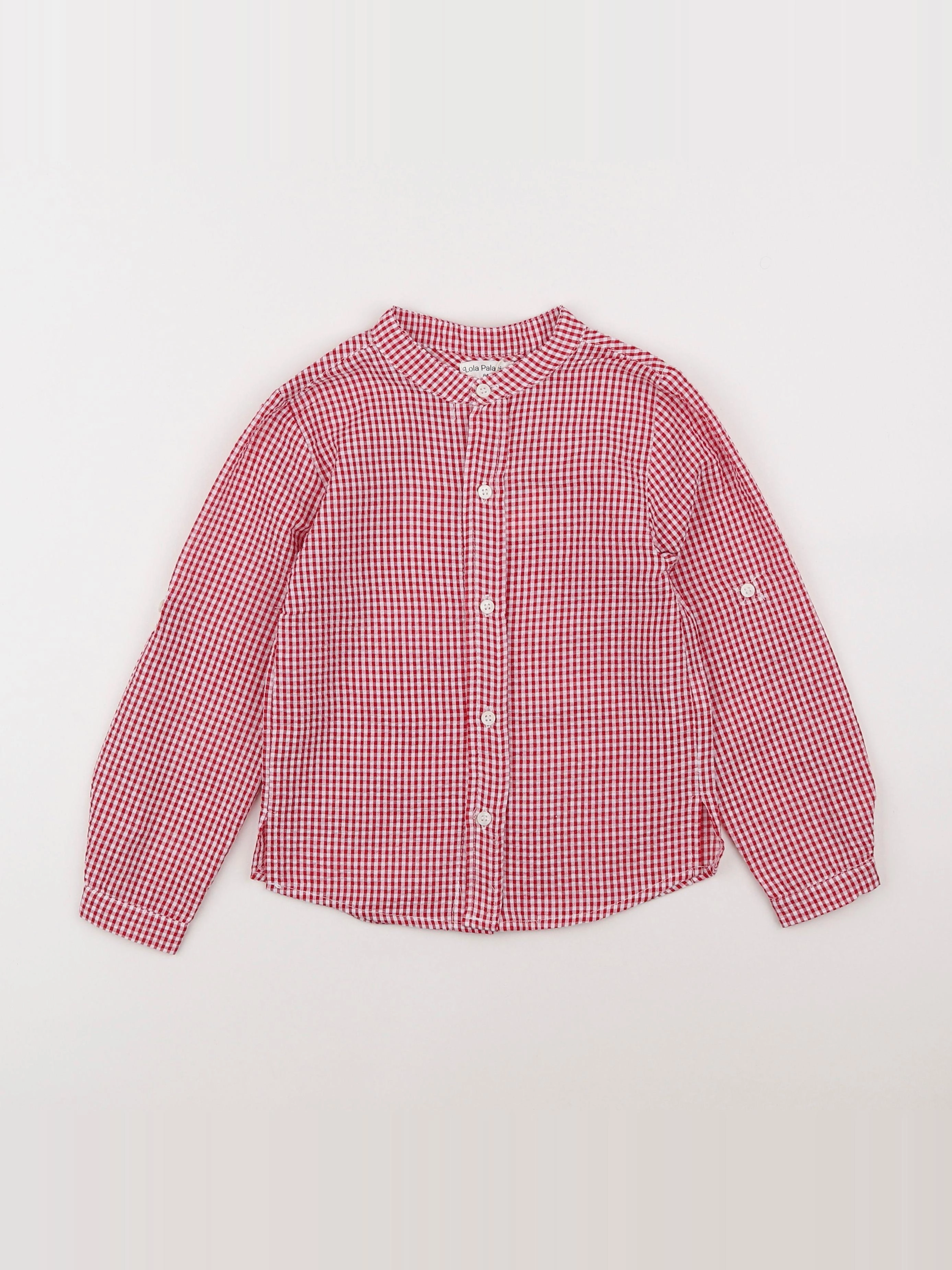 Lola Palacios - chemise rouge - 8 ans