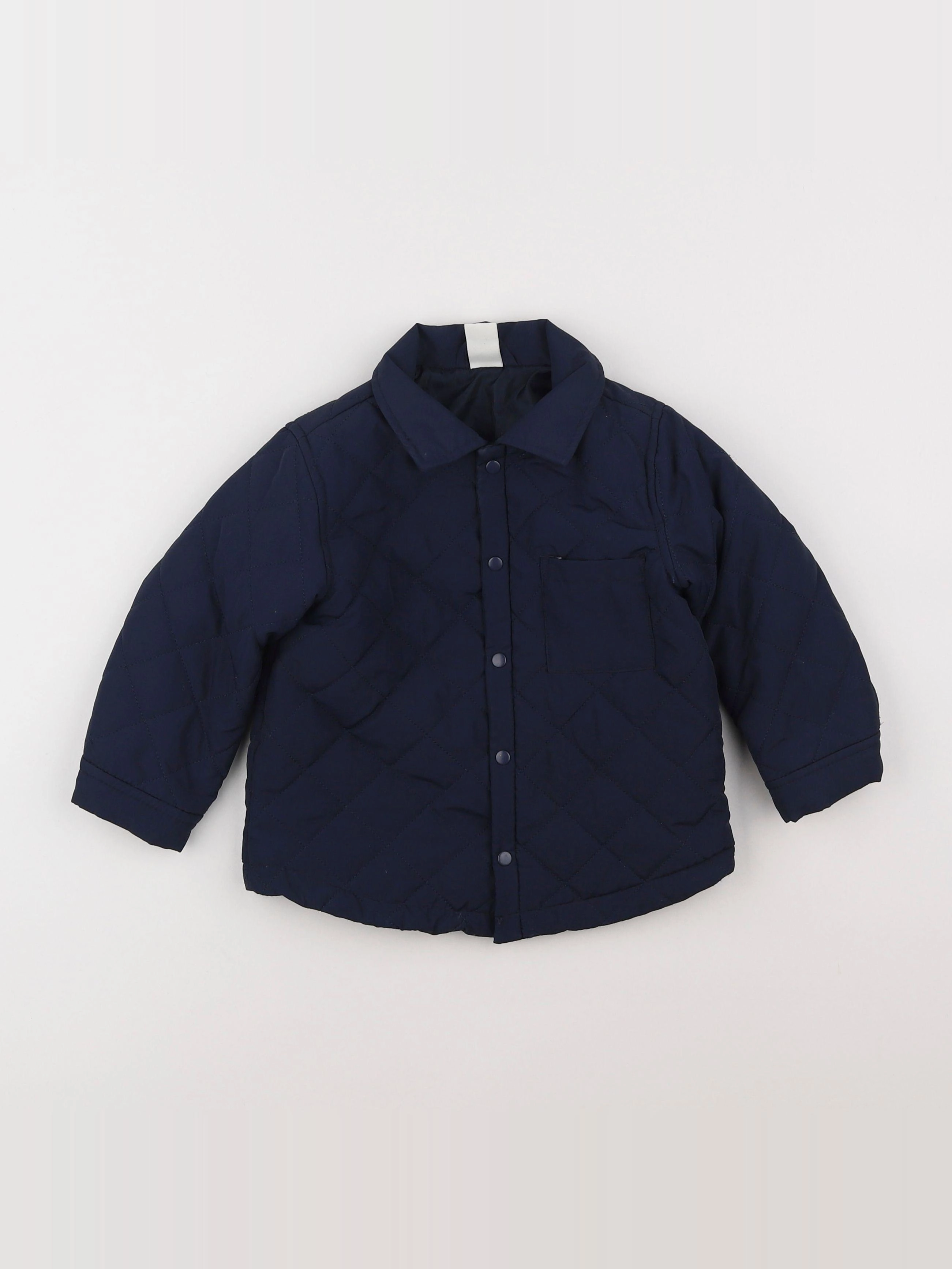 H&M - doudoune bleu - 12/18 mois