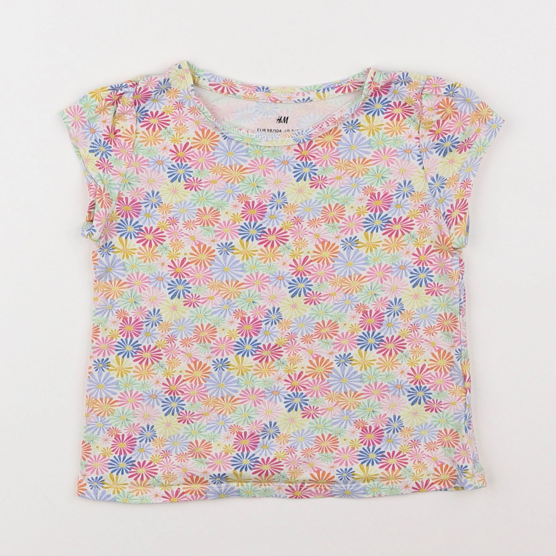 H&M - tee-shirt rose - 2/4 ans