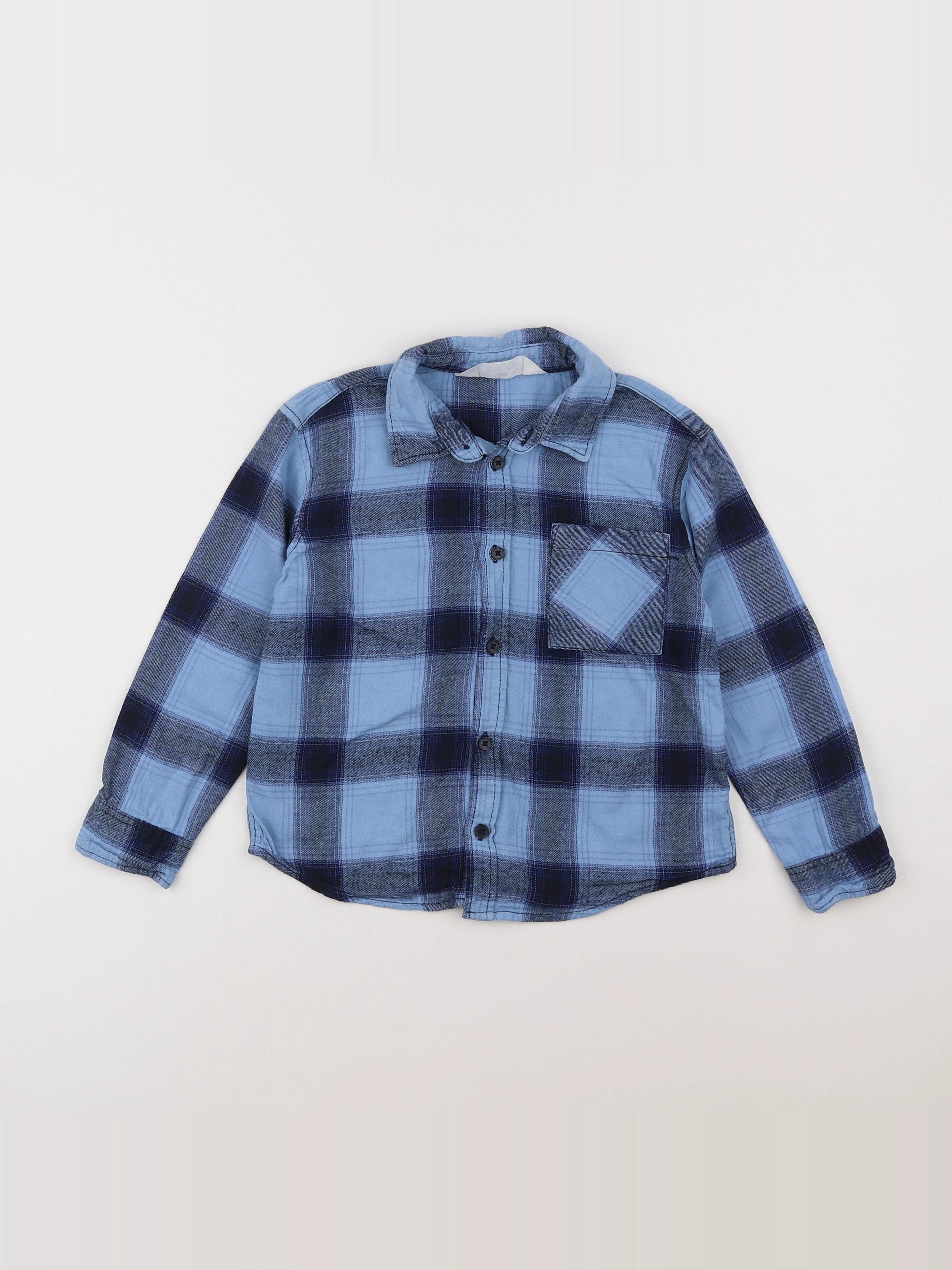 H&M - chemise bleu - 5/6 ans