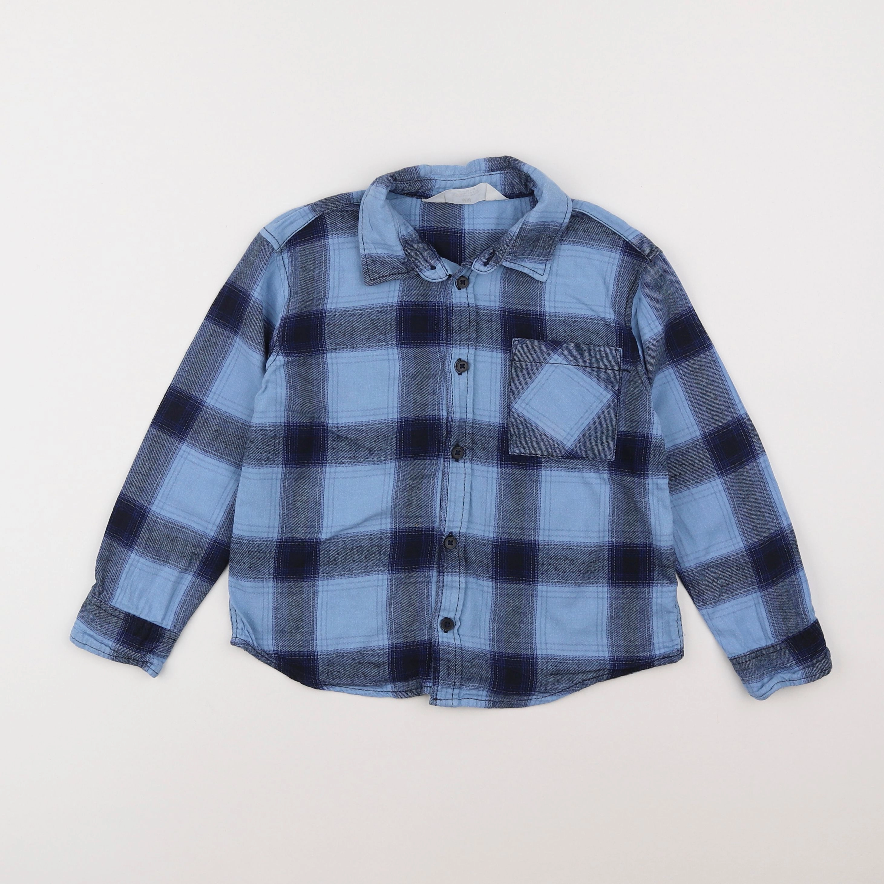 H&M - chemise bleu - 5/6 ans