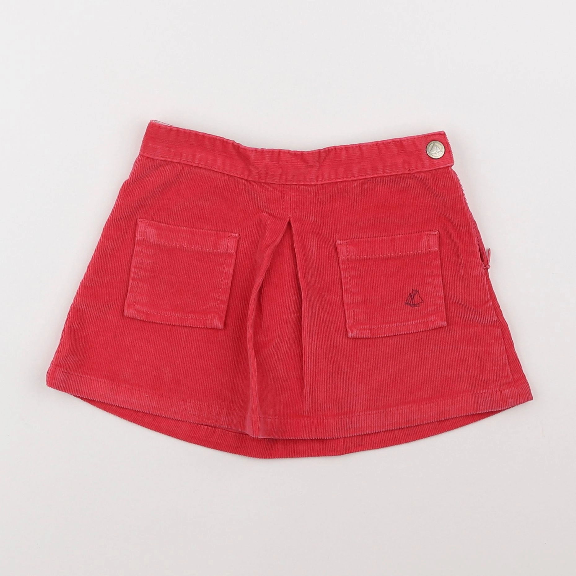 Petit Bateau - jupe rouge - 4 ans