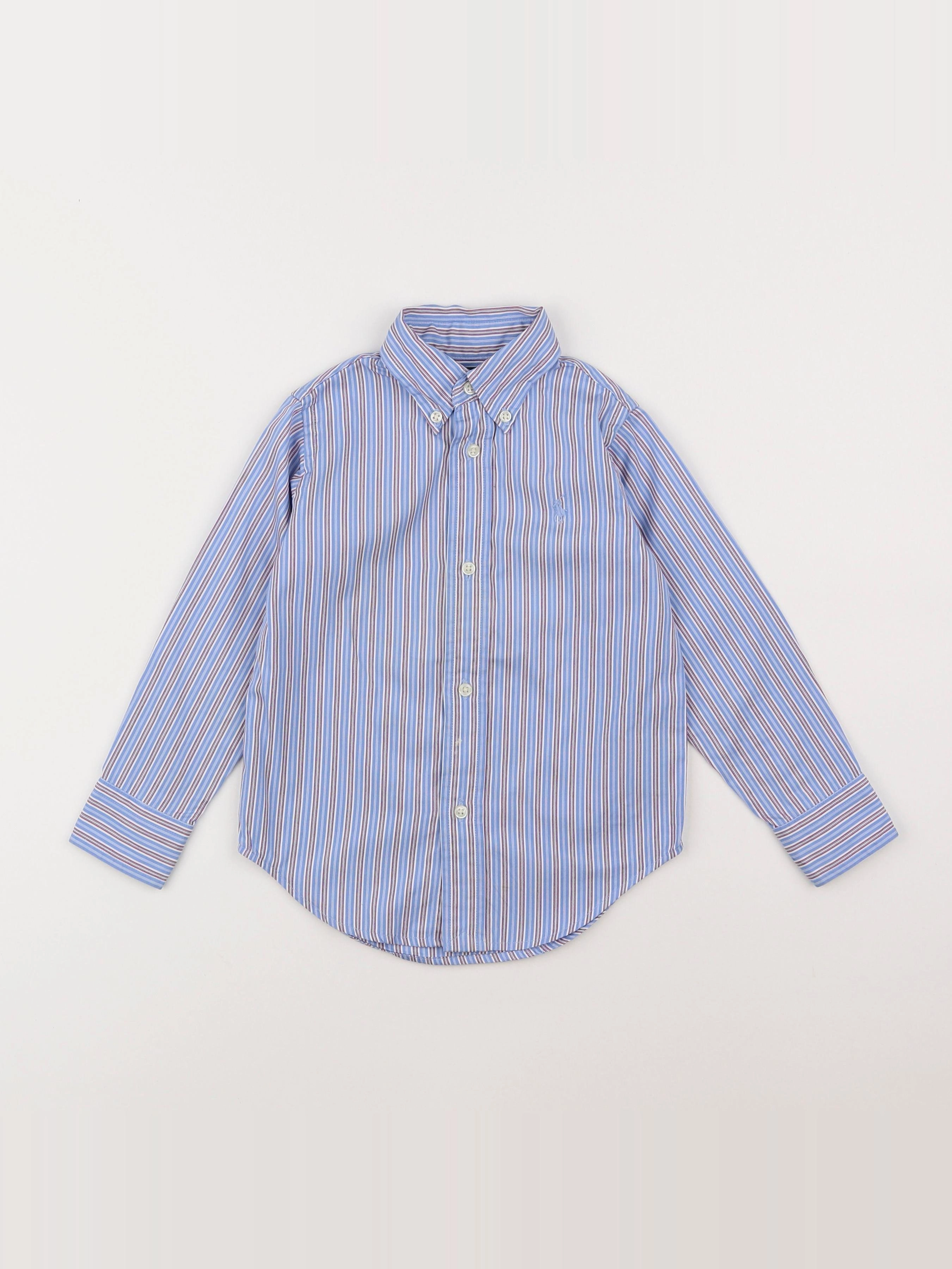 Ralph Lauren - chemise bleu - 4 ans