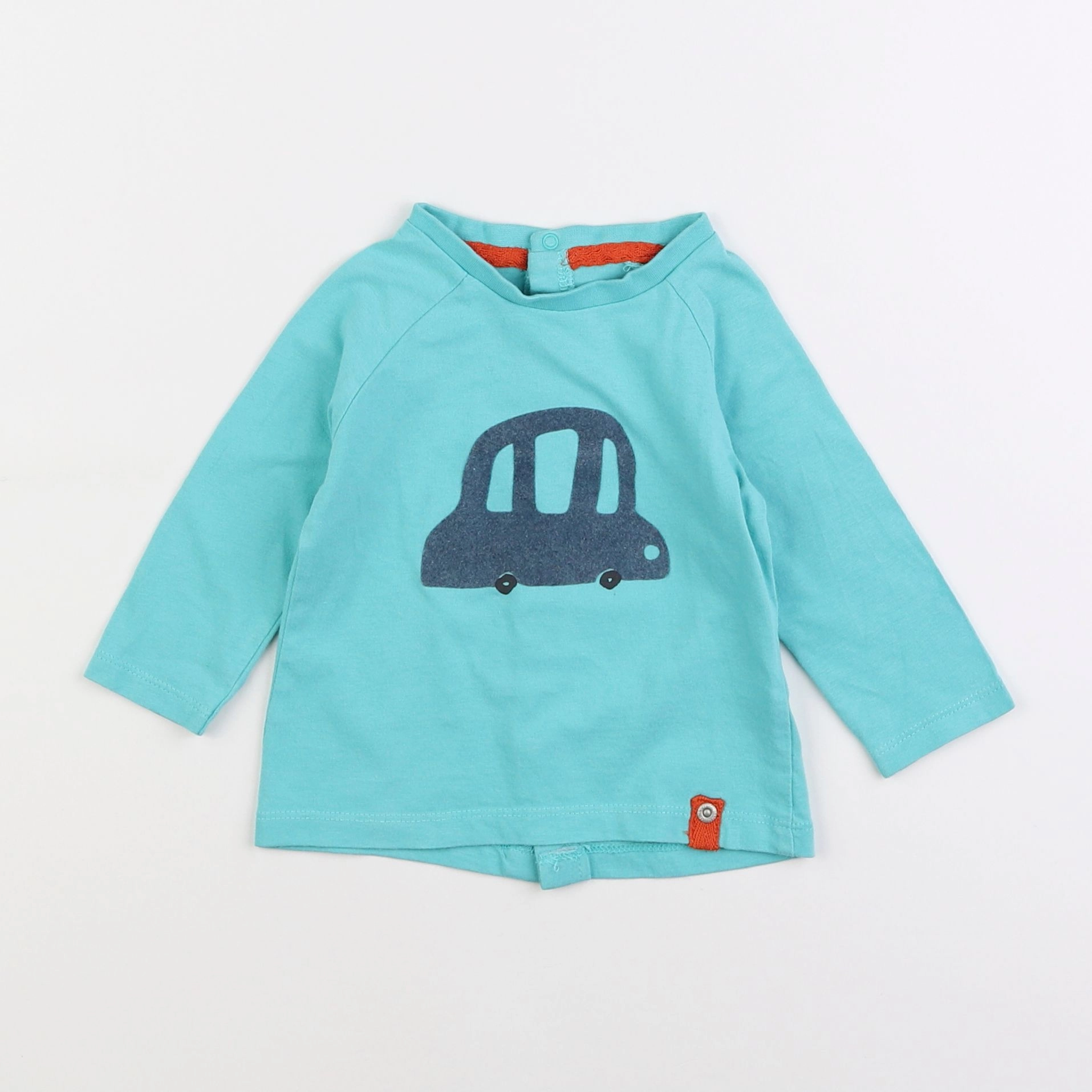 Vertbaudet - tee-shirt bleu - 9 mois