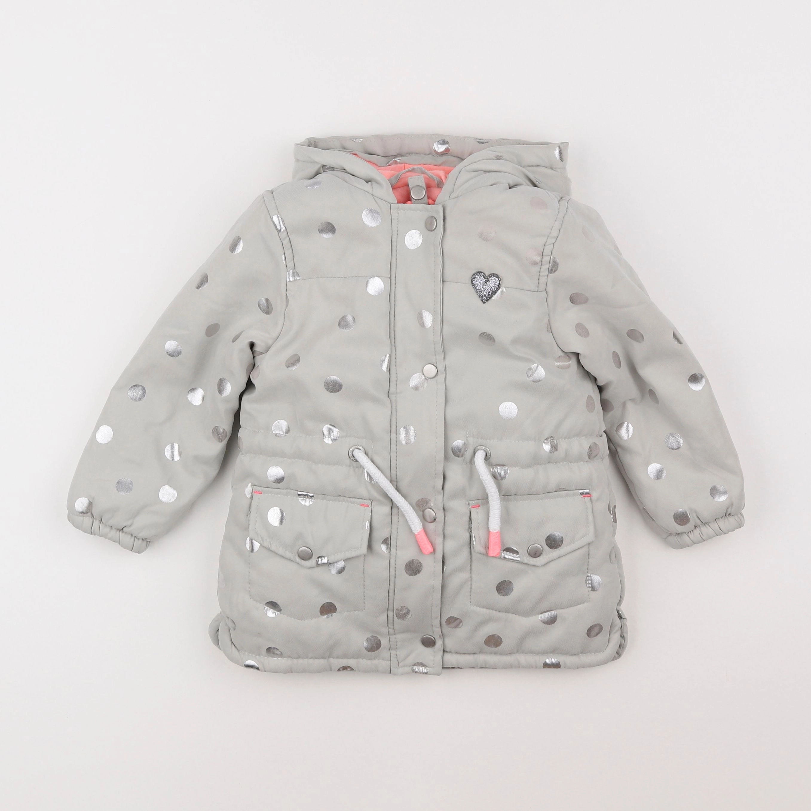 Vertbaudet - parka gris - 3 ans