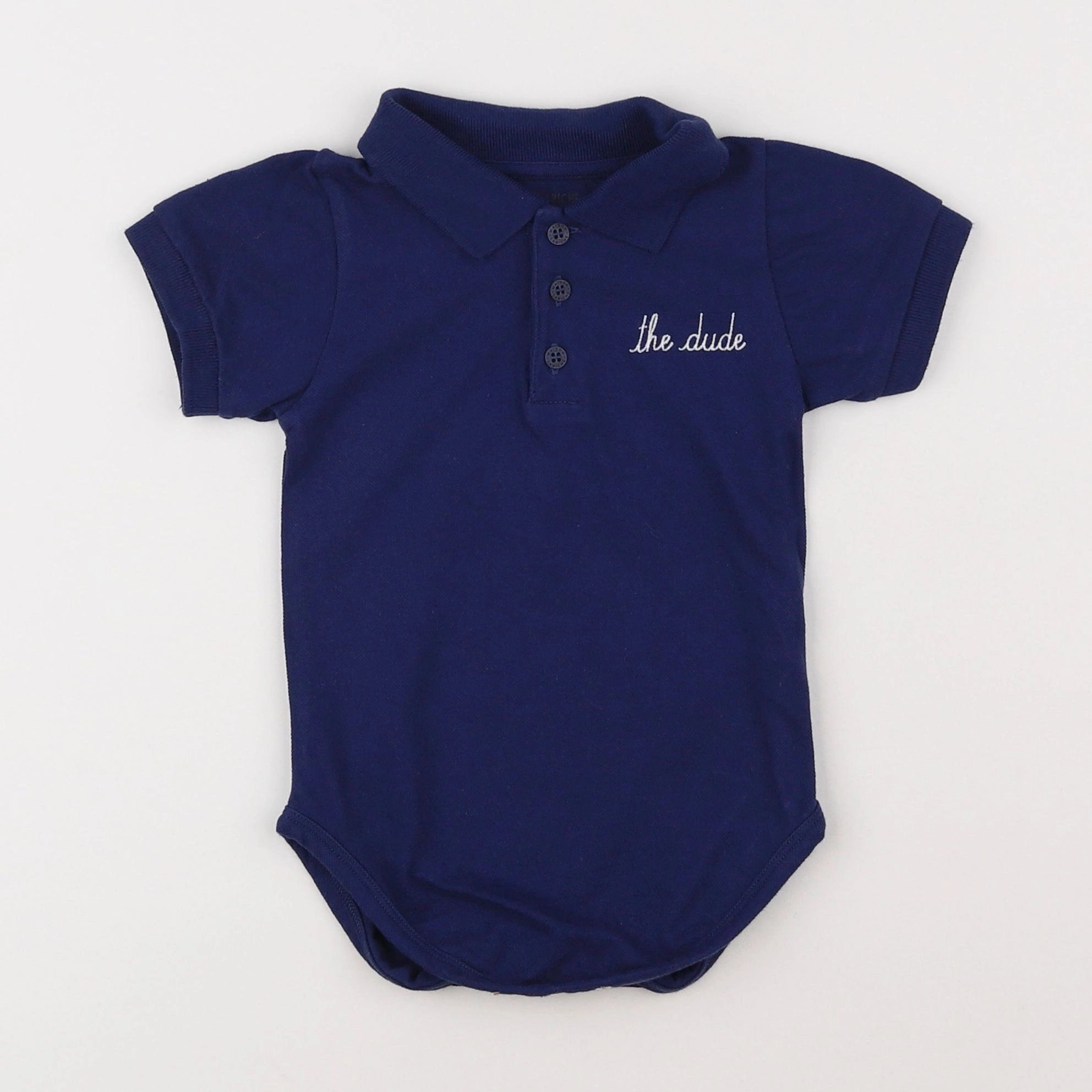 Maison Labiche - body à col bleu - 12/18 mois