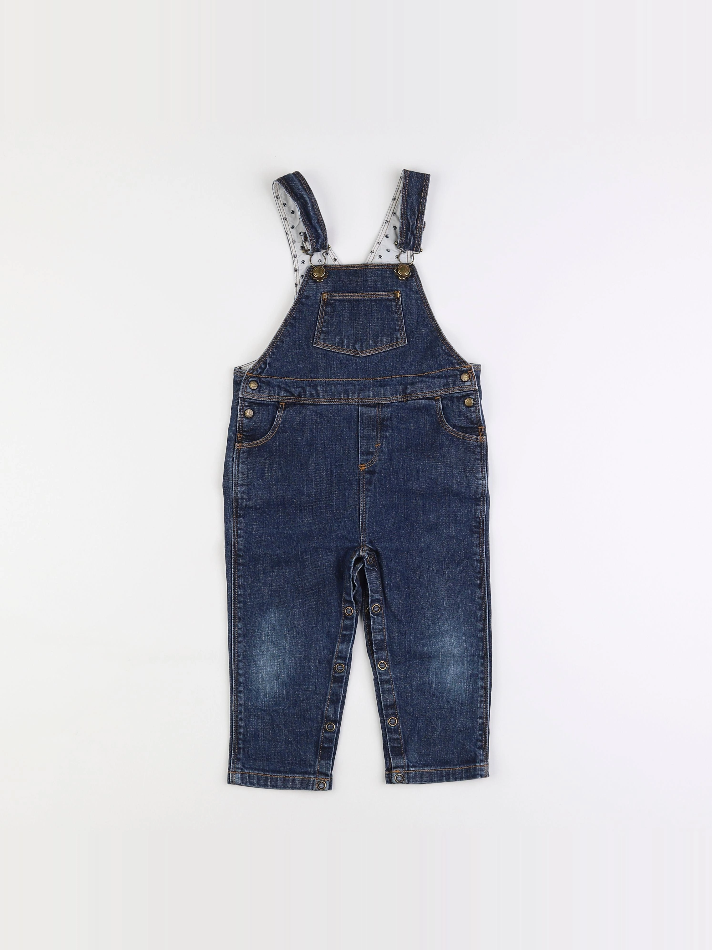 Petit Bateau - salopette bleu - 18 mois