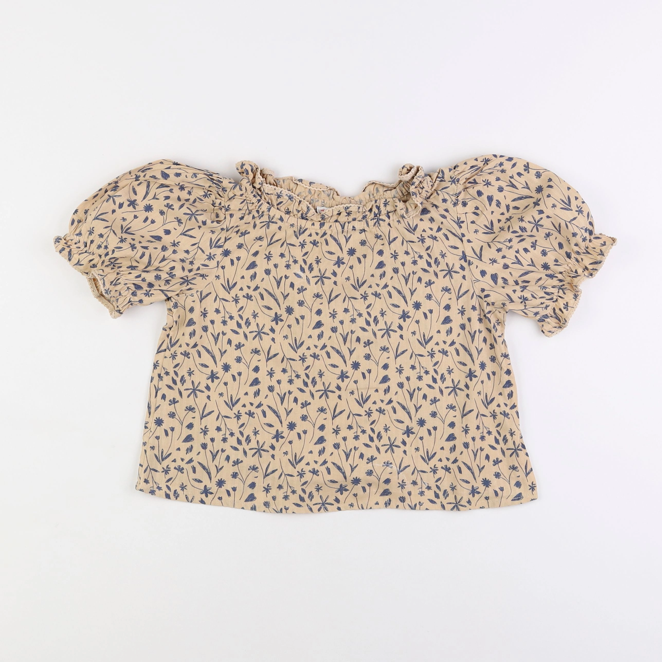 Monoprix - blouse beige - 4 ans