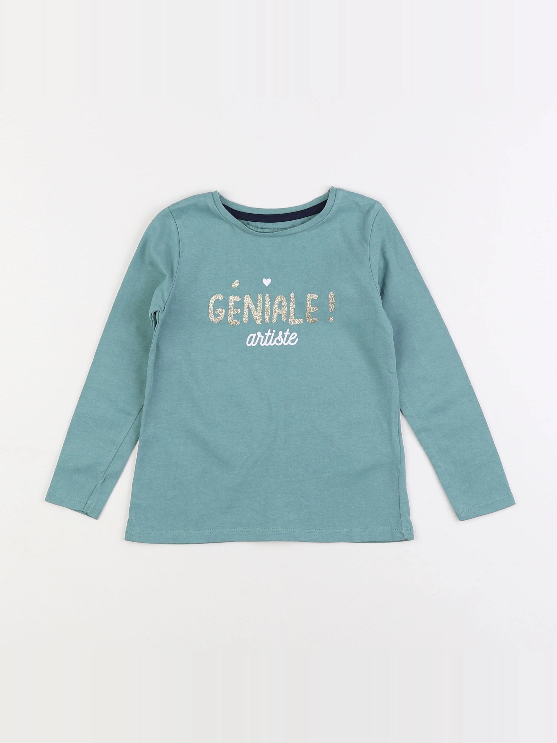 Vertbaudet - tee-shirt bleu - 3 ans