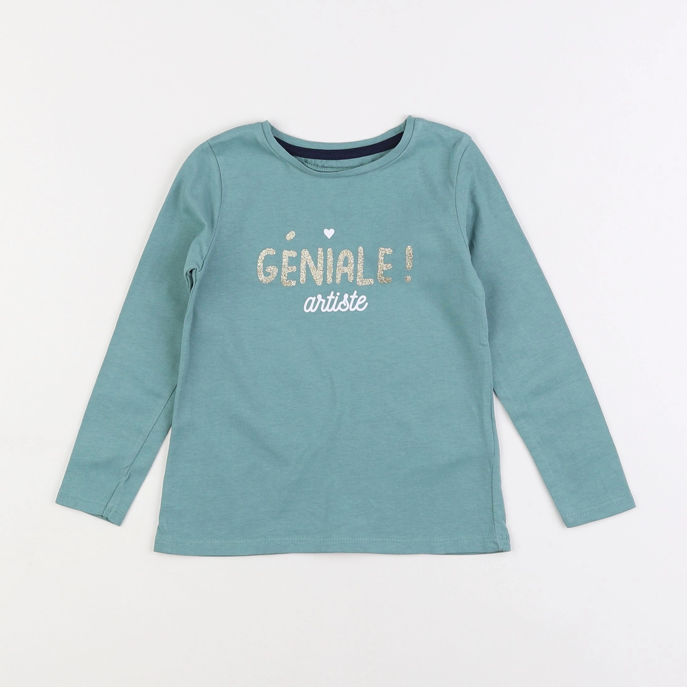 Vertbaudet - tee-shirt bleu - 3 ans