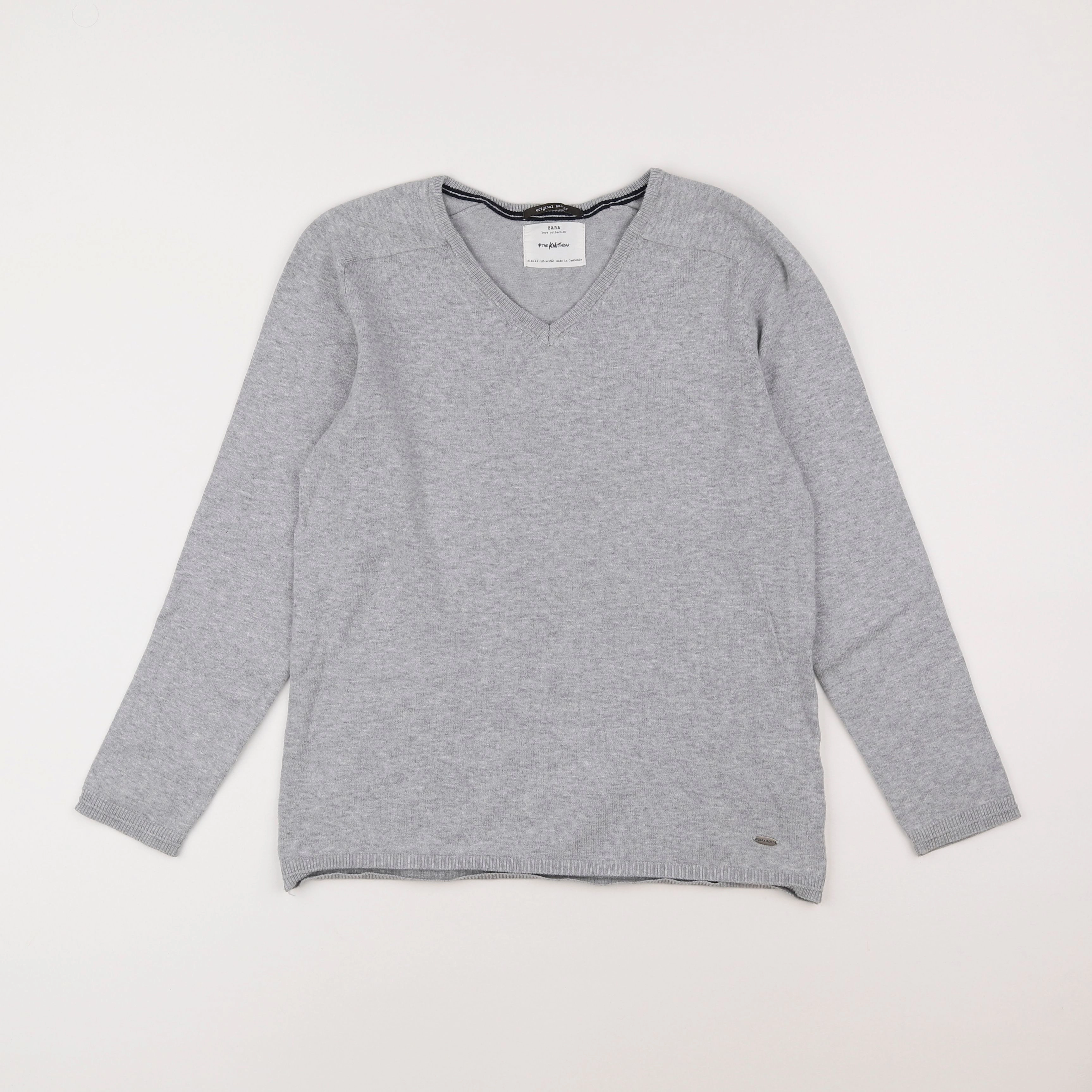 Zara - pull gris - 11/12 ans