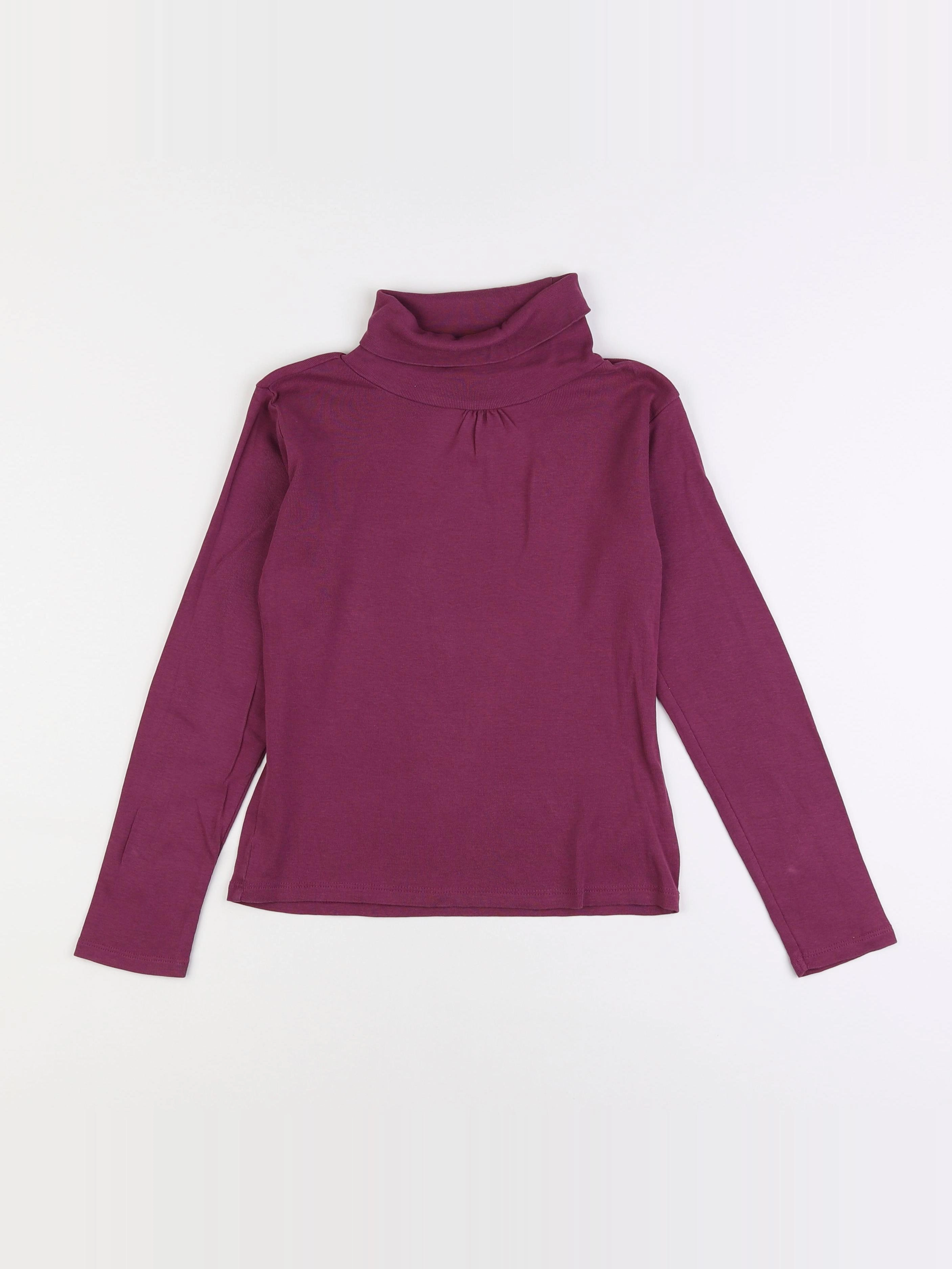Vertbaudet - sous-pull violet - 10 ans