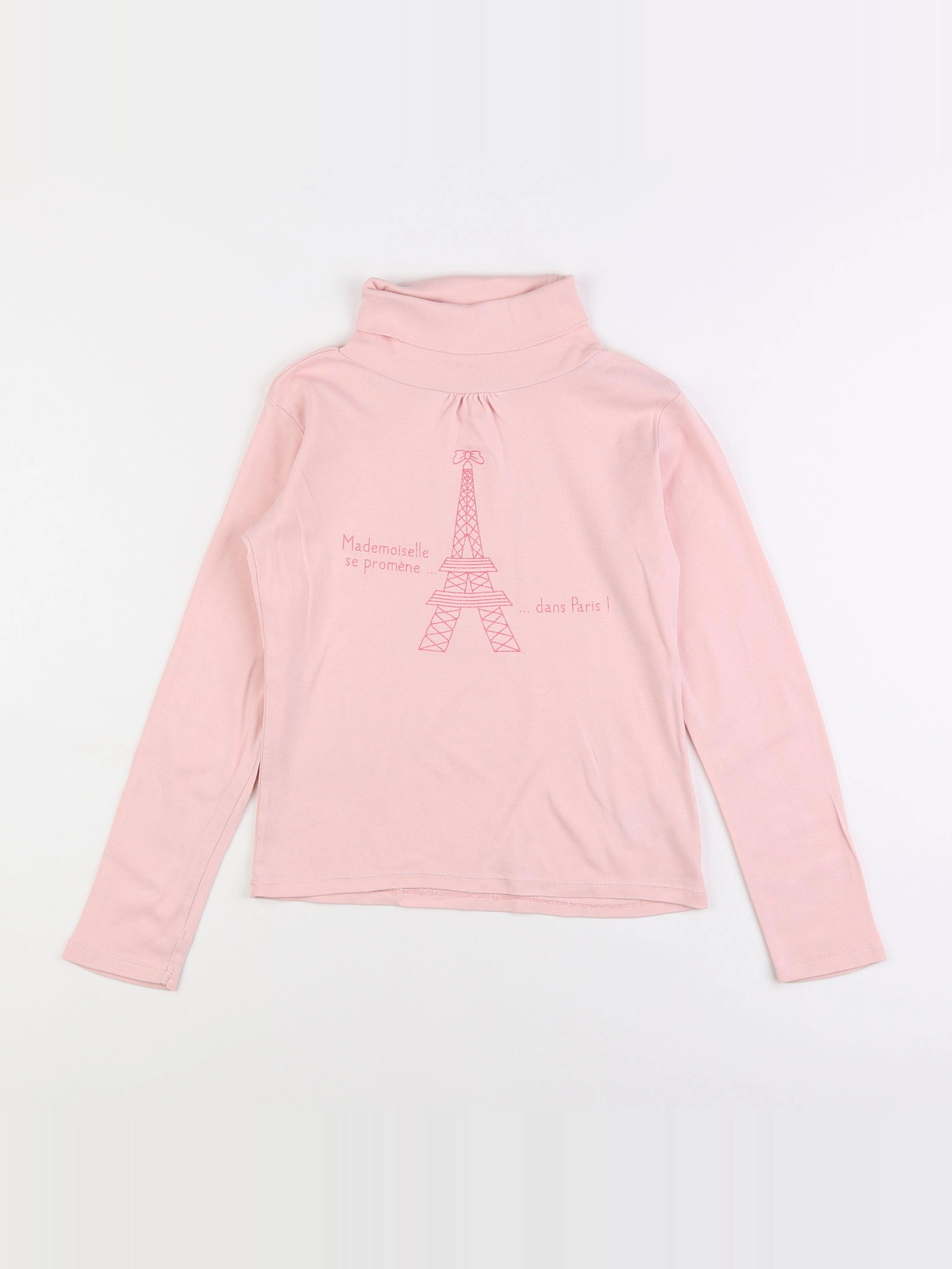 Vertbaudet - sous-pull rose - 10 ans