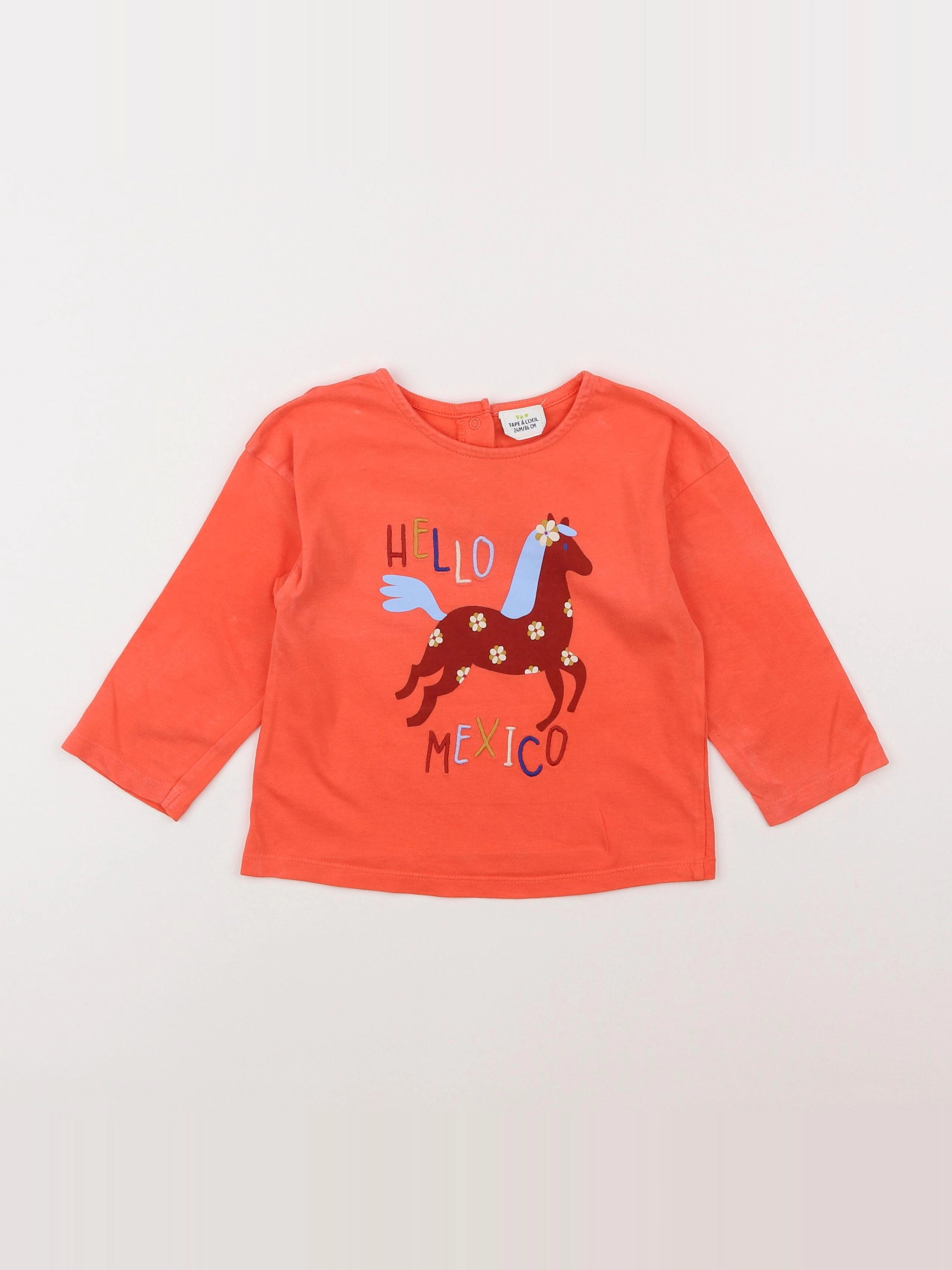 Tape à l'oeil - tee-shirt orange - 2 ans
