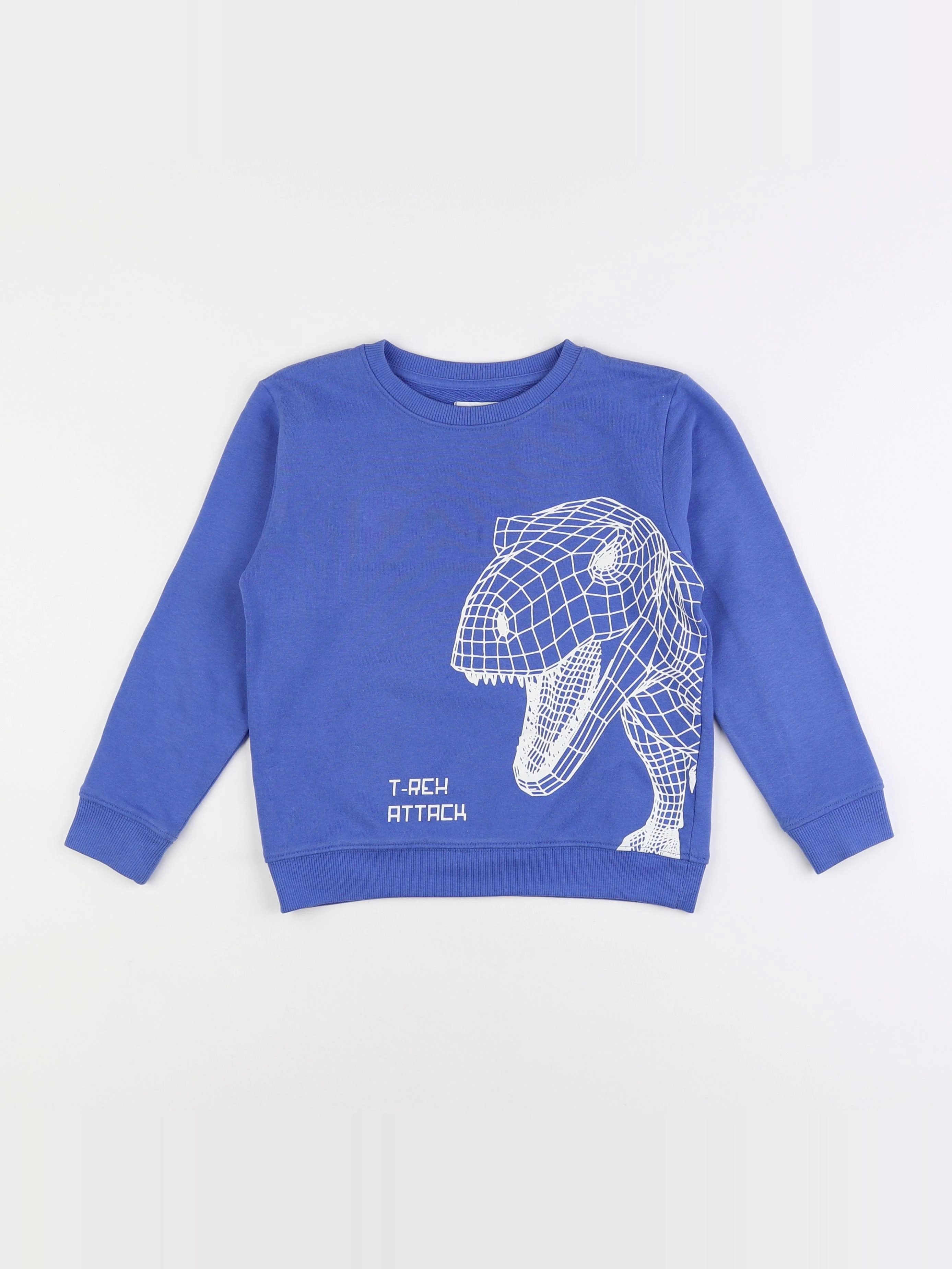 Vertbaudet - sweat bleu - 8 ans