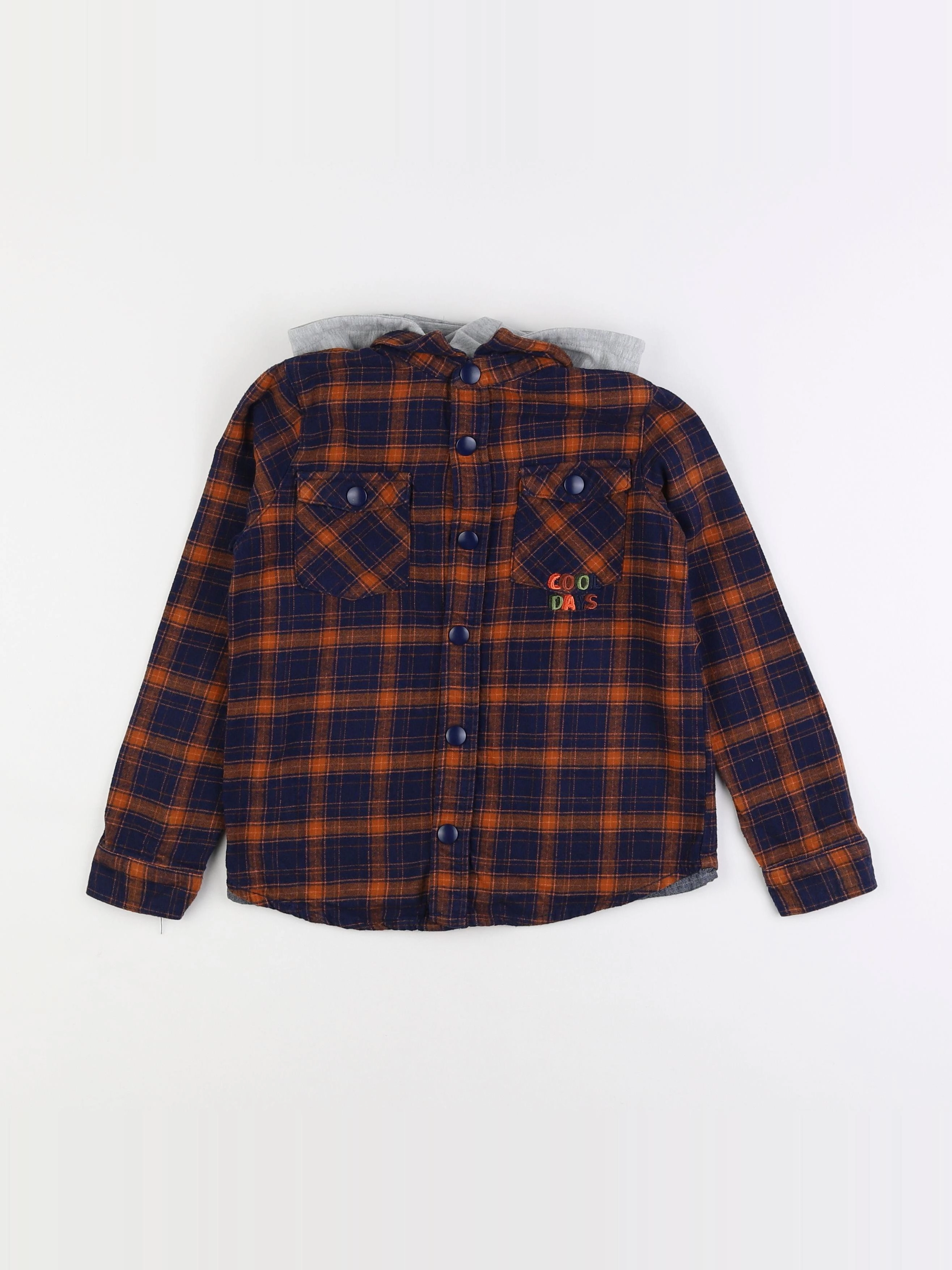 Galeries Lafayette - chemise marron - 8 ans