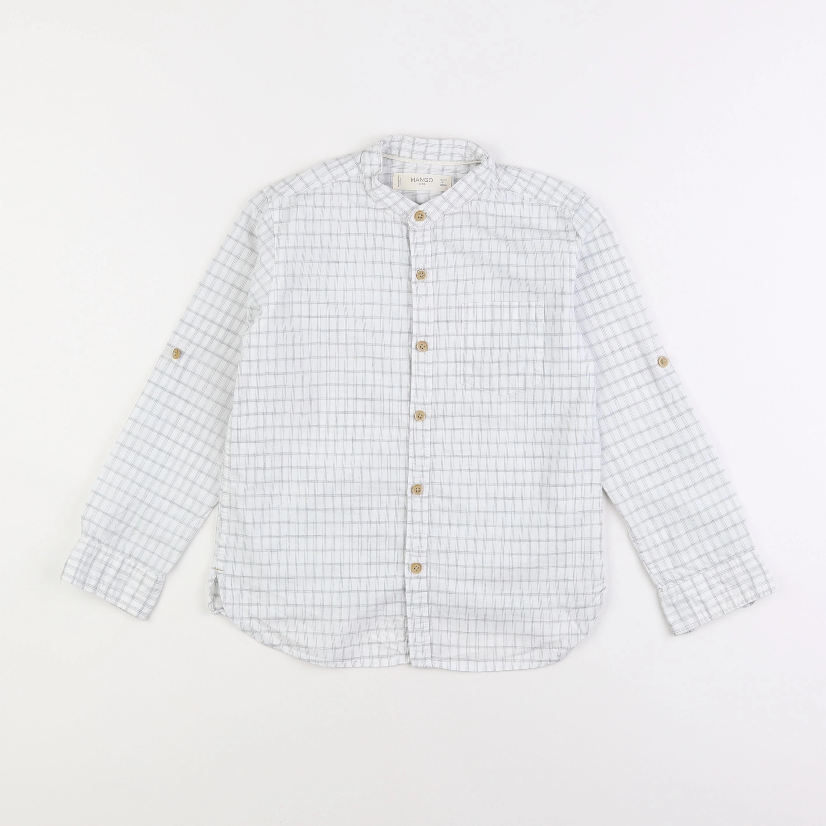 Mango - chemise blanc - 6/7 ans