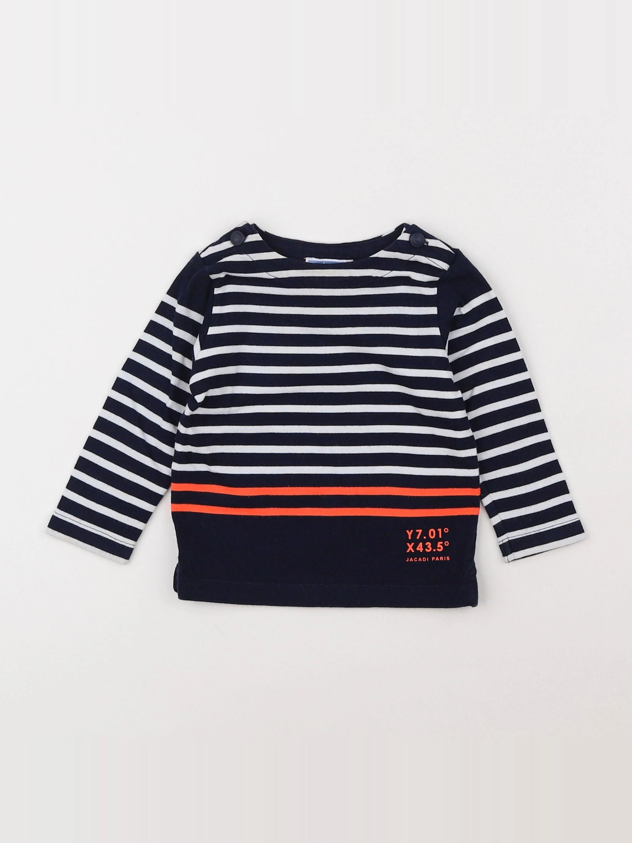 Jacadi - tee-shirt bleu - 12 mois