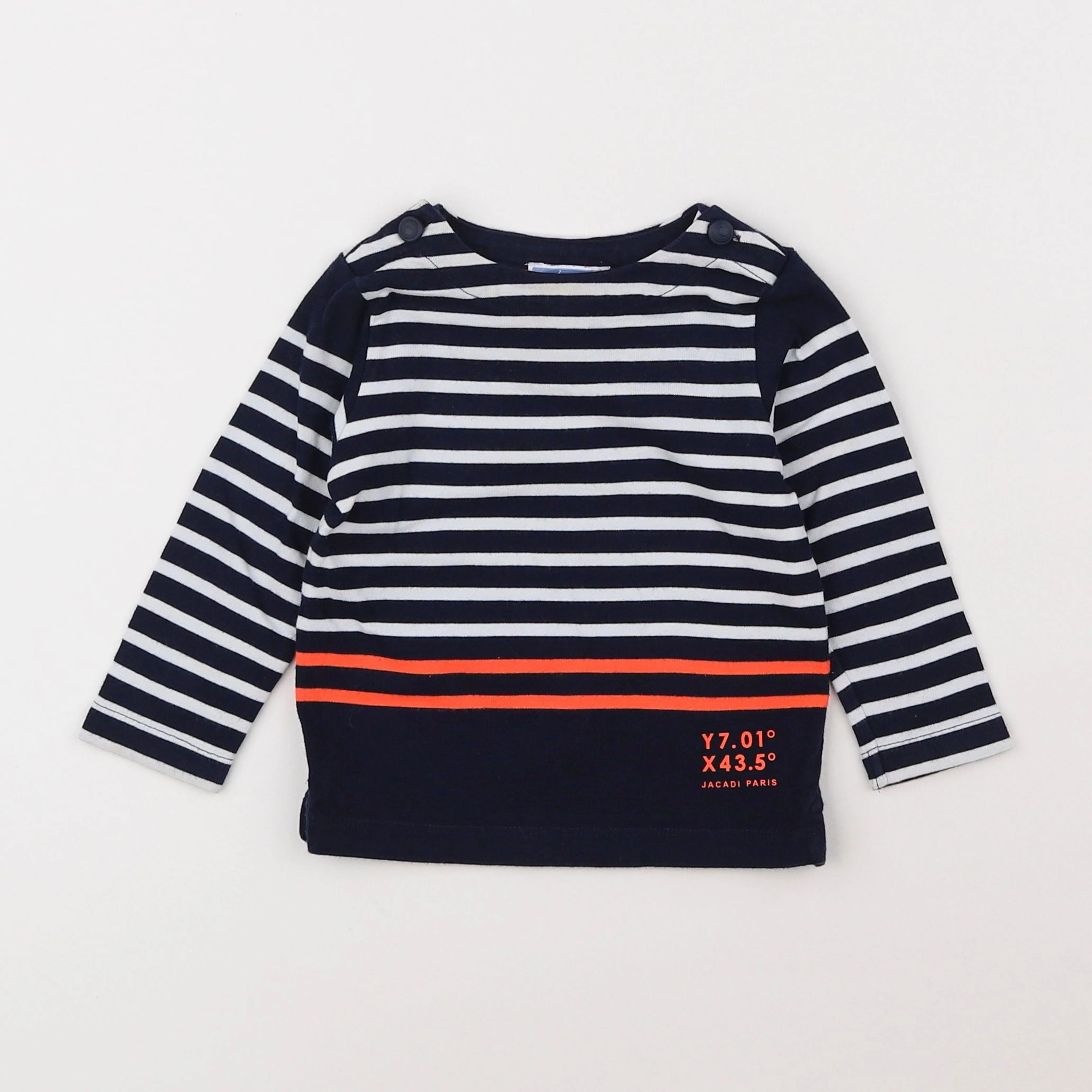 Jacadi - tee-shirt bleu - 12 mois