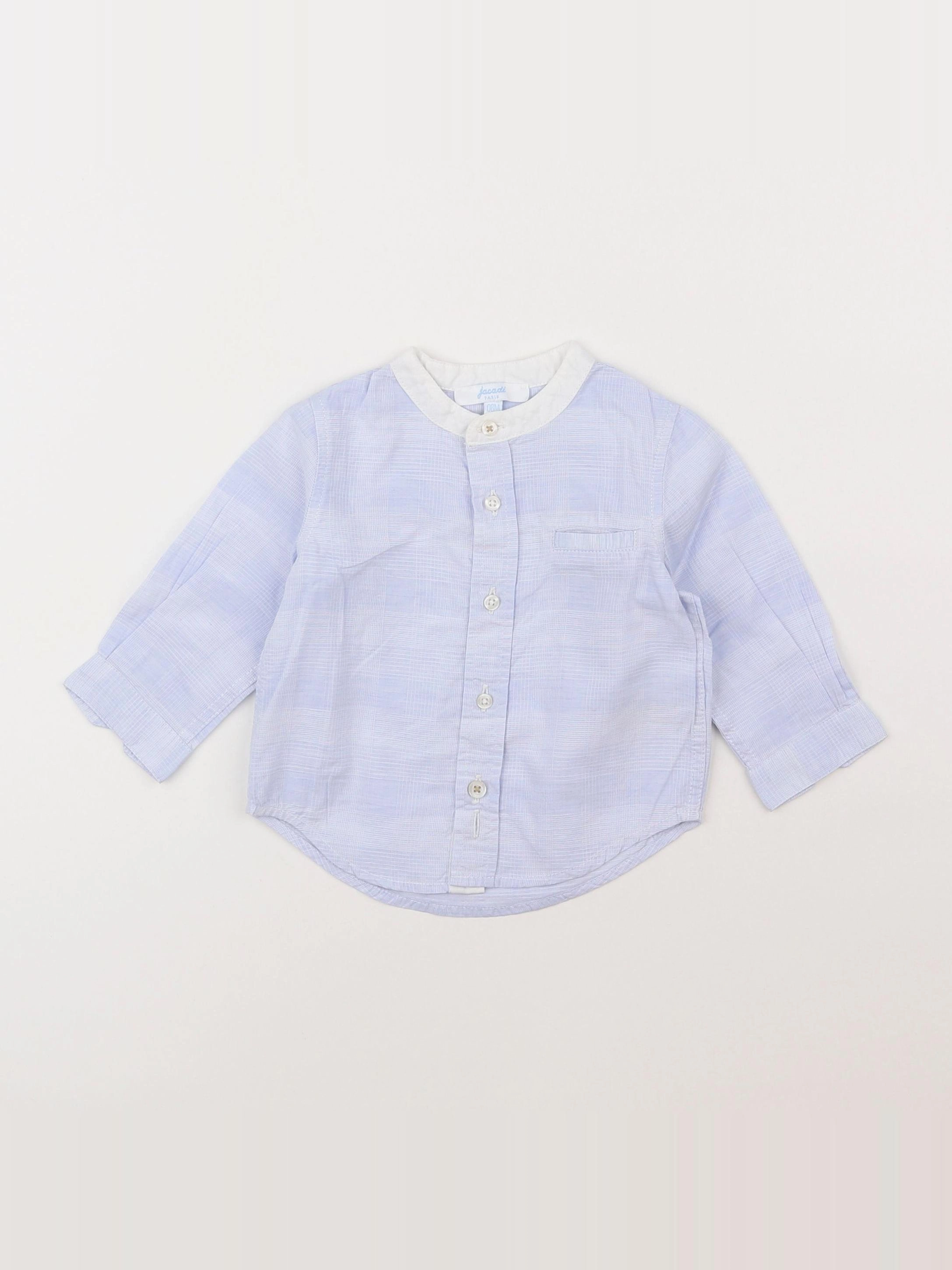 Jacadi - chemise bleu - 6 mois