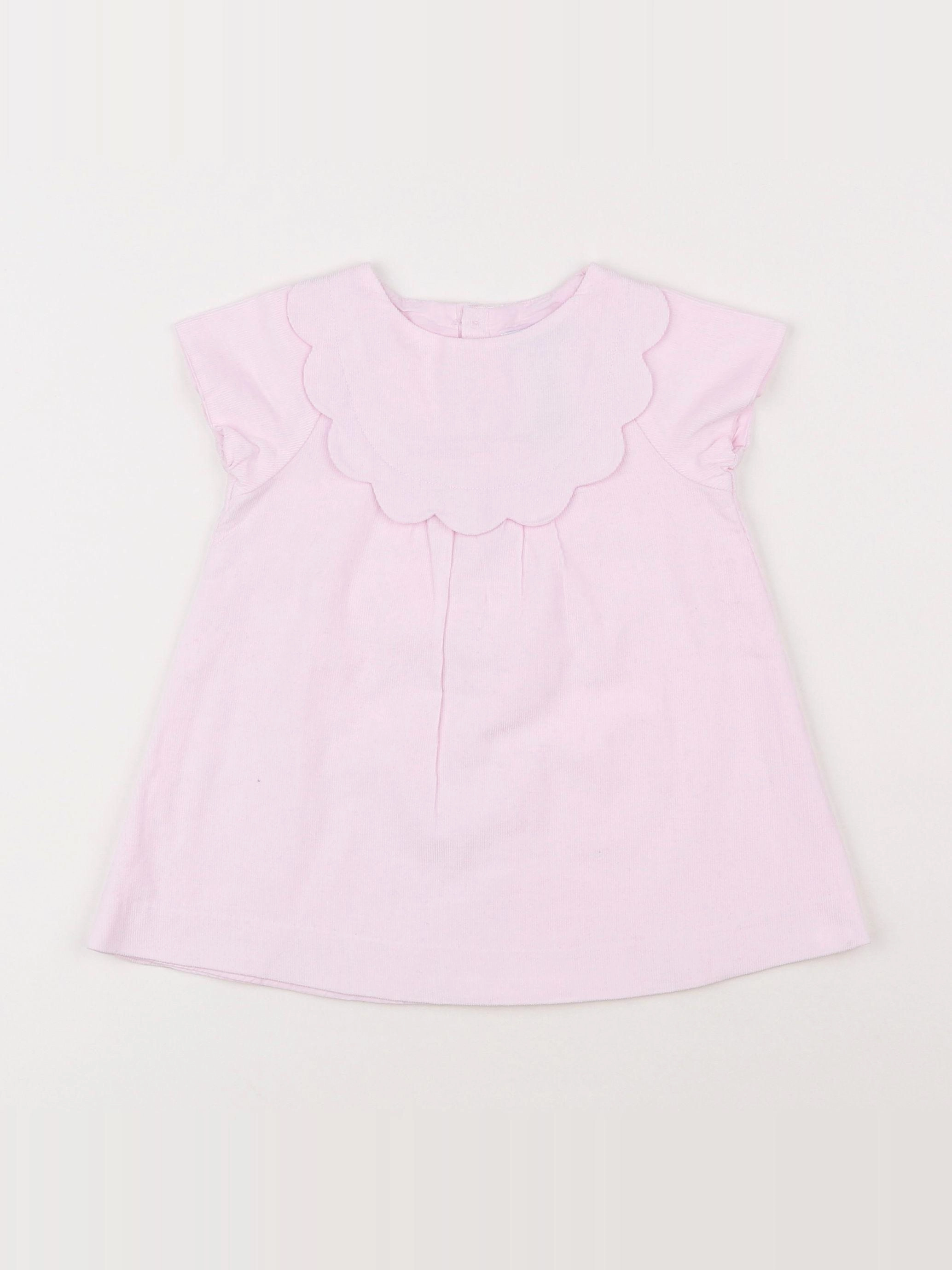 Jacadi - robe rose - 12 mois