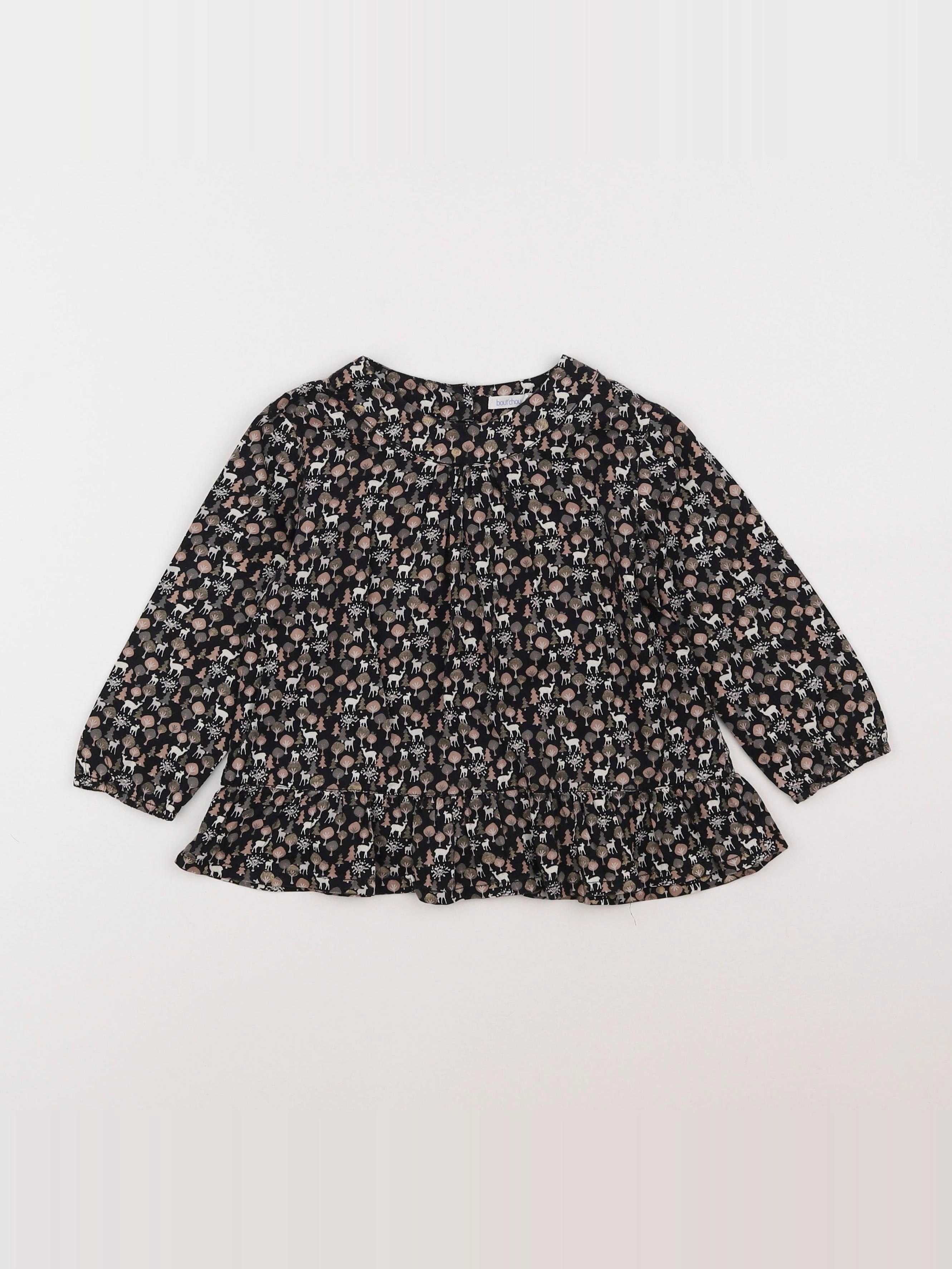 Boutchou - blouse noir - 2 ans
