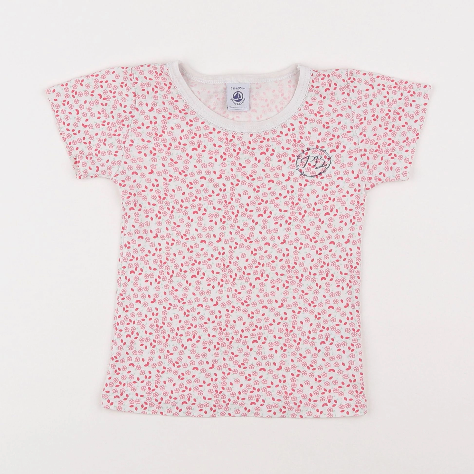 Petit Bateau - maillot de corps rose - 3 ans