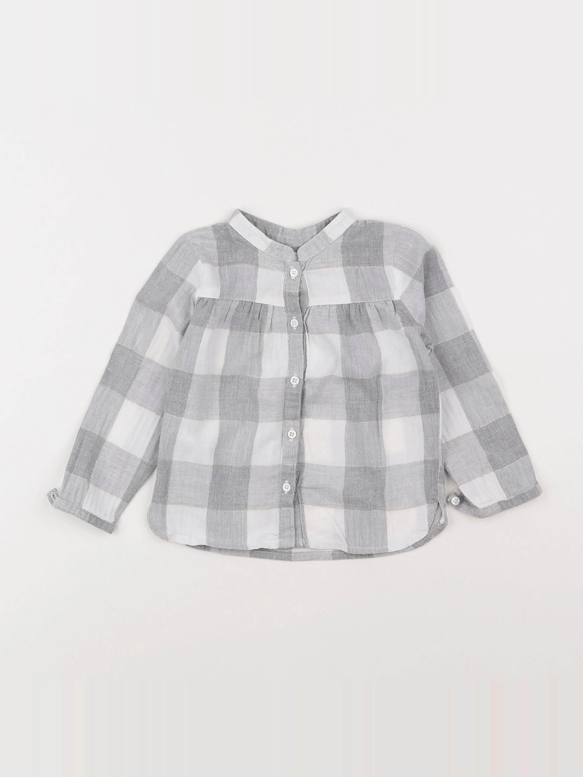 Mango - chemise gris - 12/18 mois
