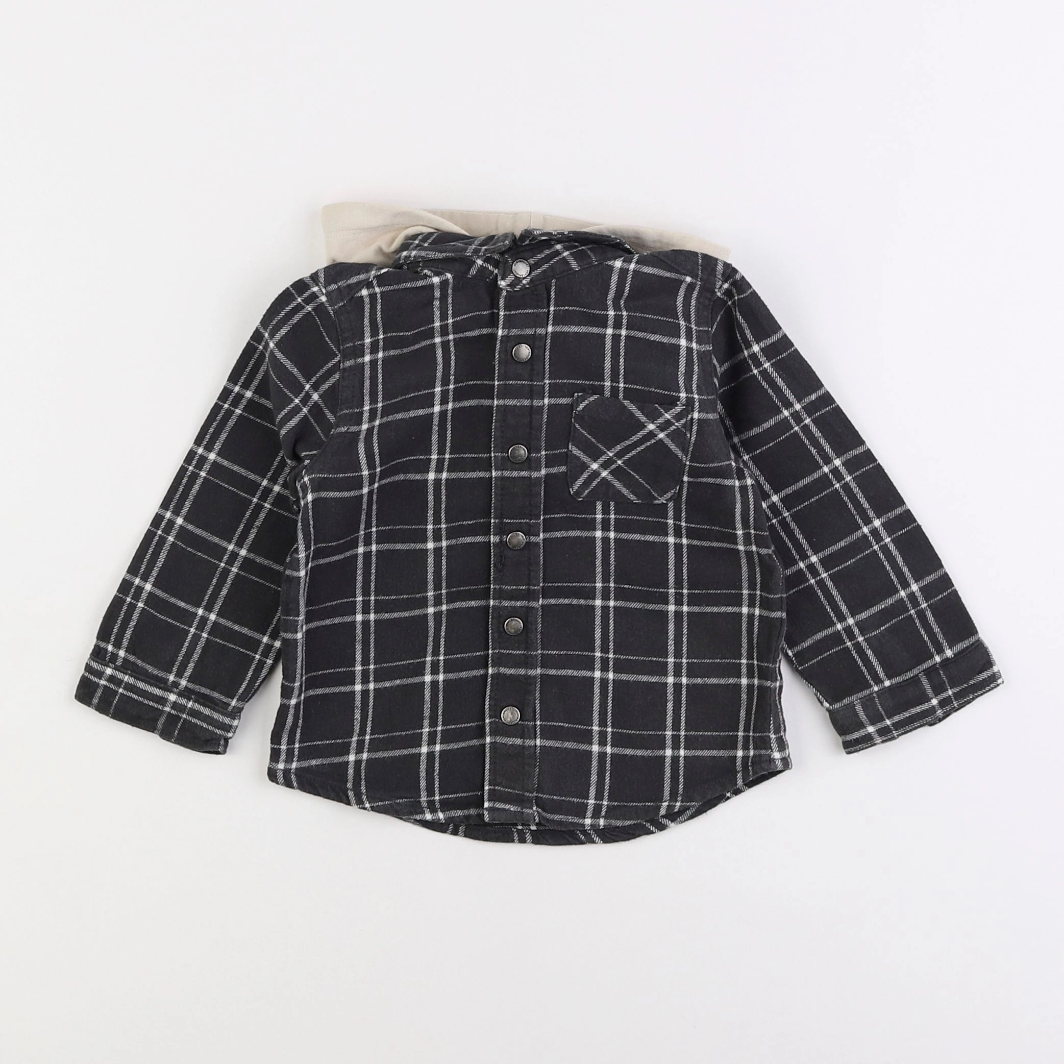Vertbaudet - chemise gris - 18 mois