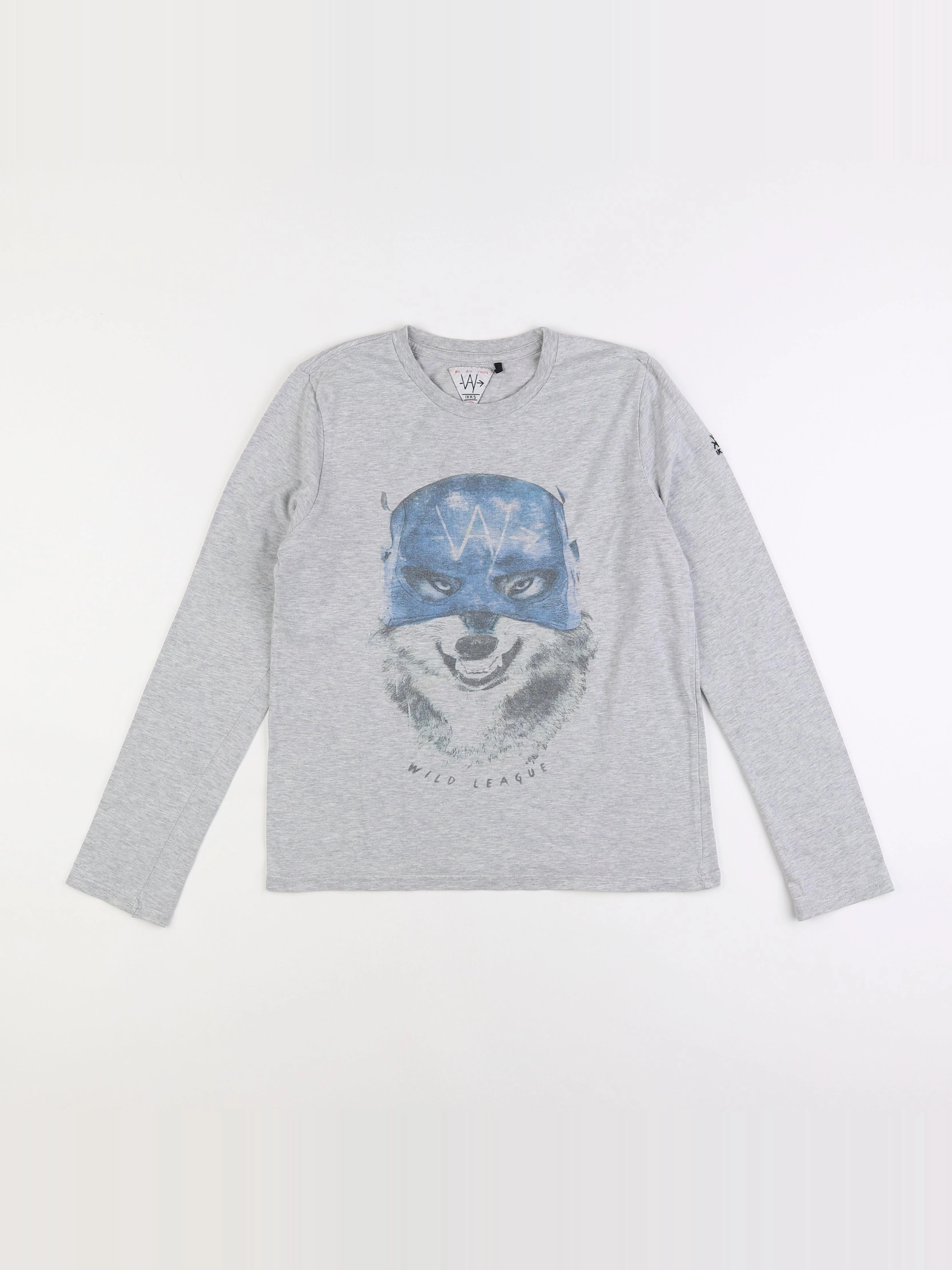 IKKS - tee-shirt gris - 12 ans