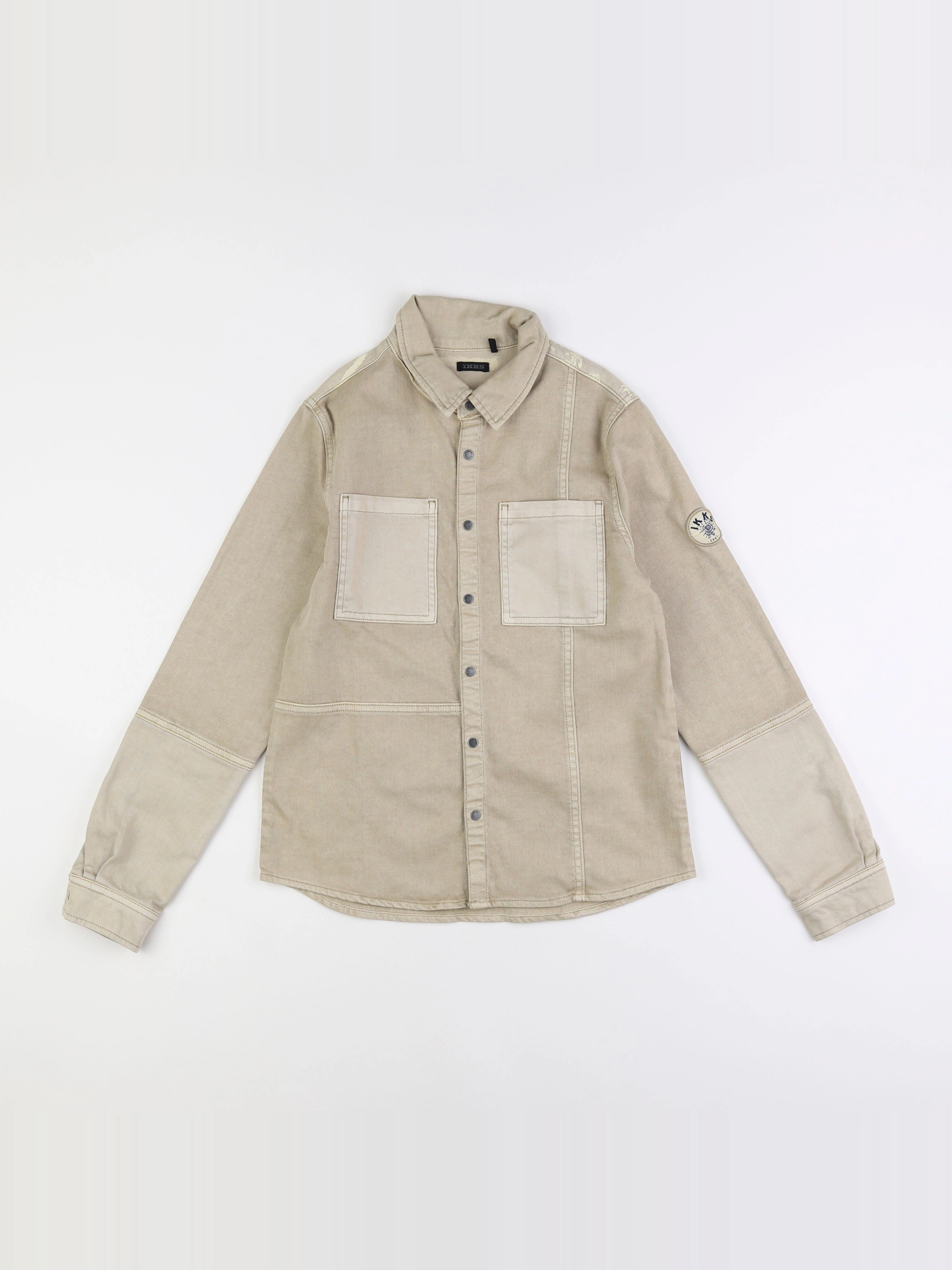 IKKS - chemise imprimé au dos marron - 12 ans