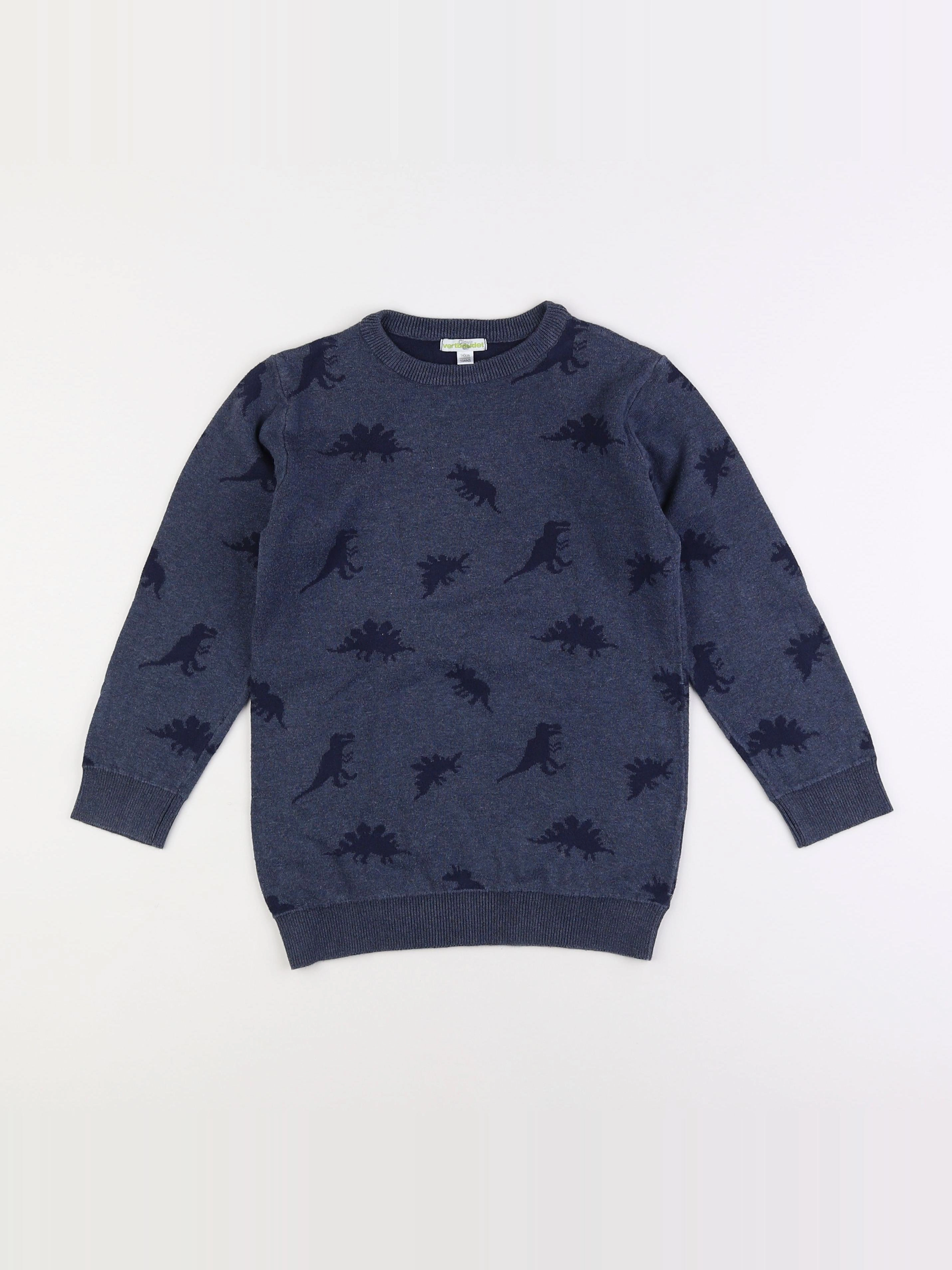 Vertbaudet - pull bleu - 10 ans