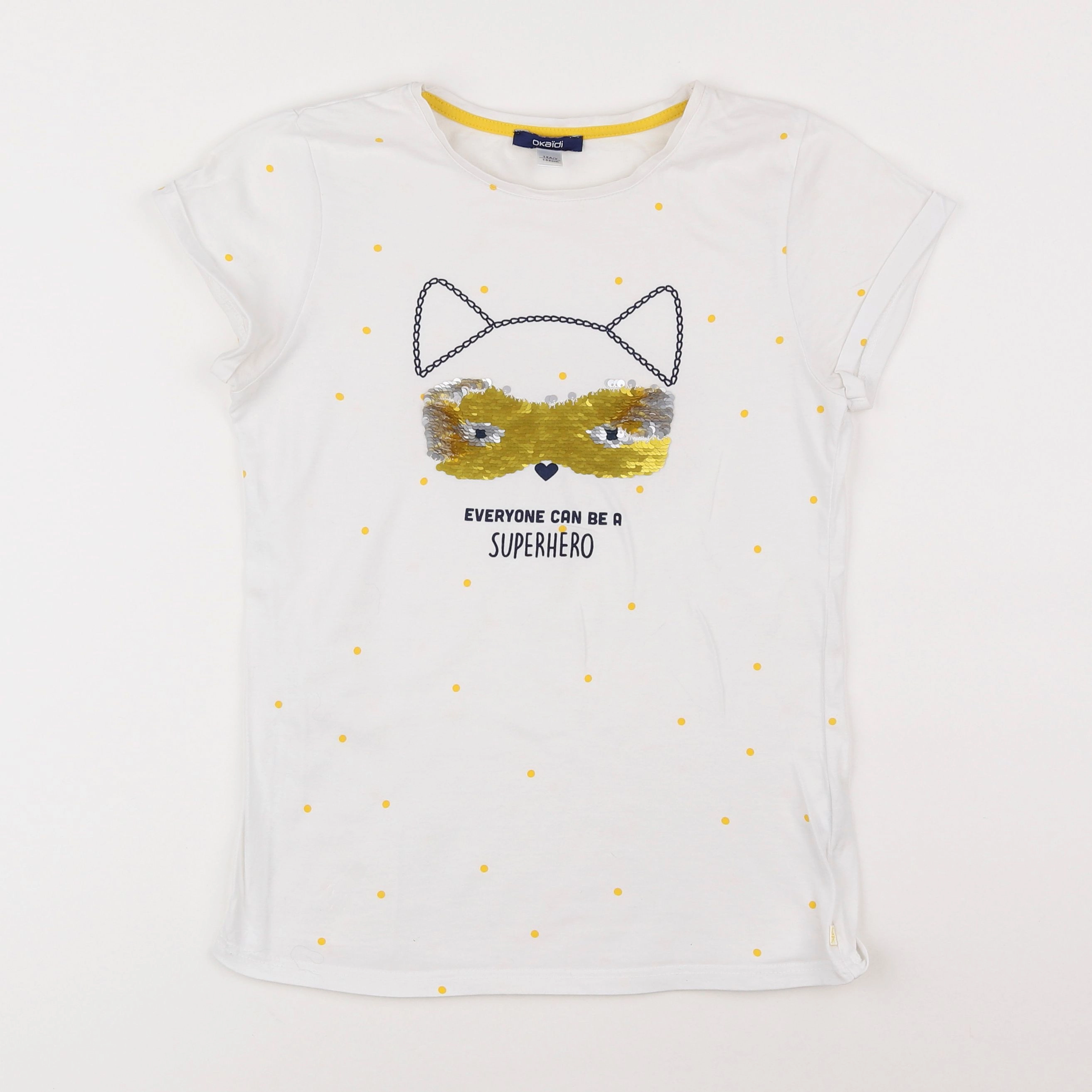 Okaidi - tee-shirt blanc - 12 ans