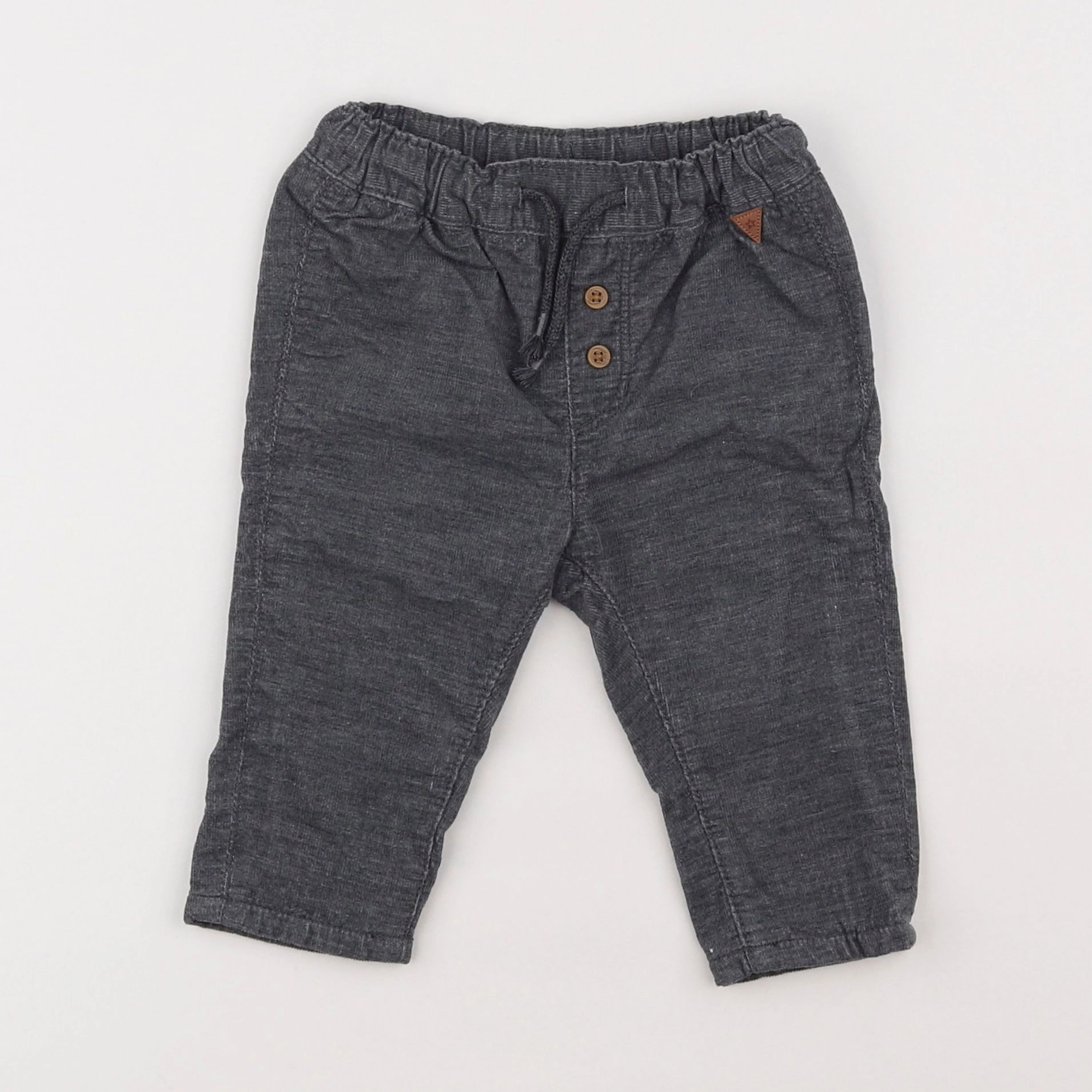 H&M - pantalon gris - 4/6 mois