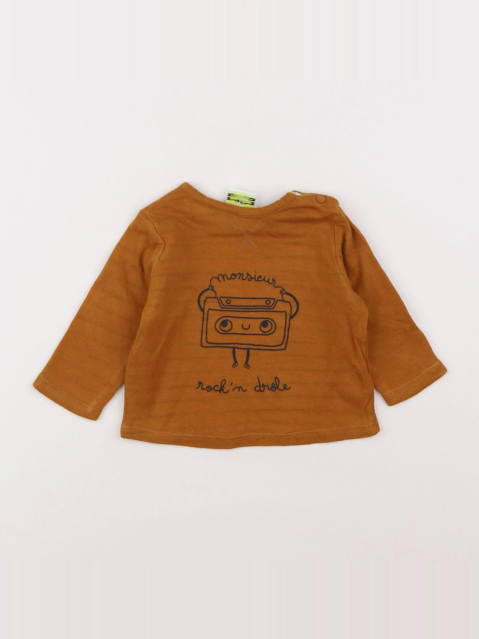Tape à l'oeil - tee-shirt marron - 6 mois