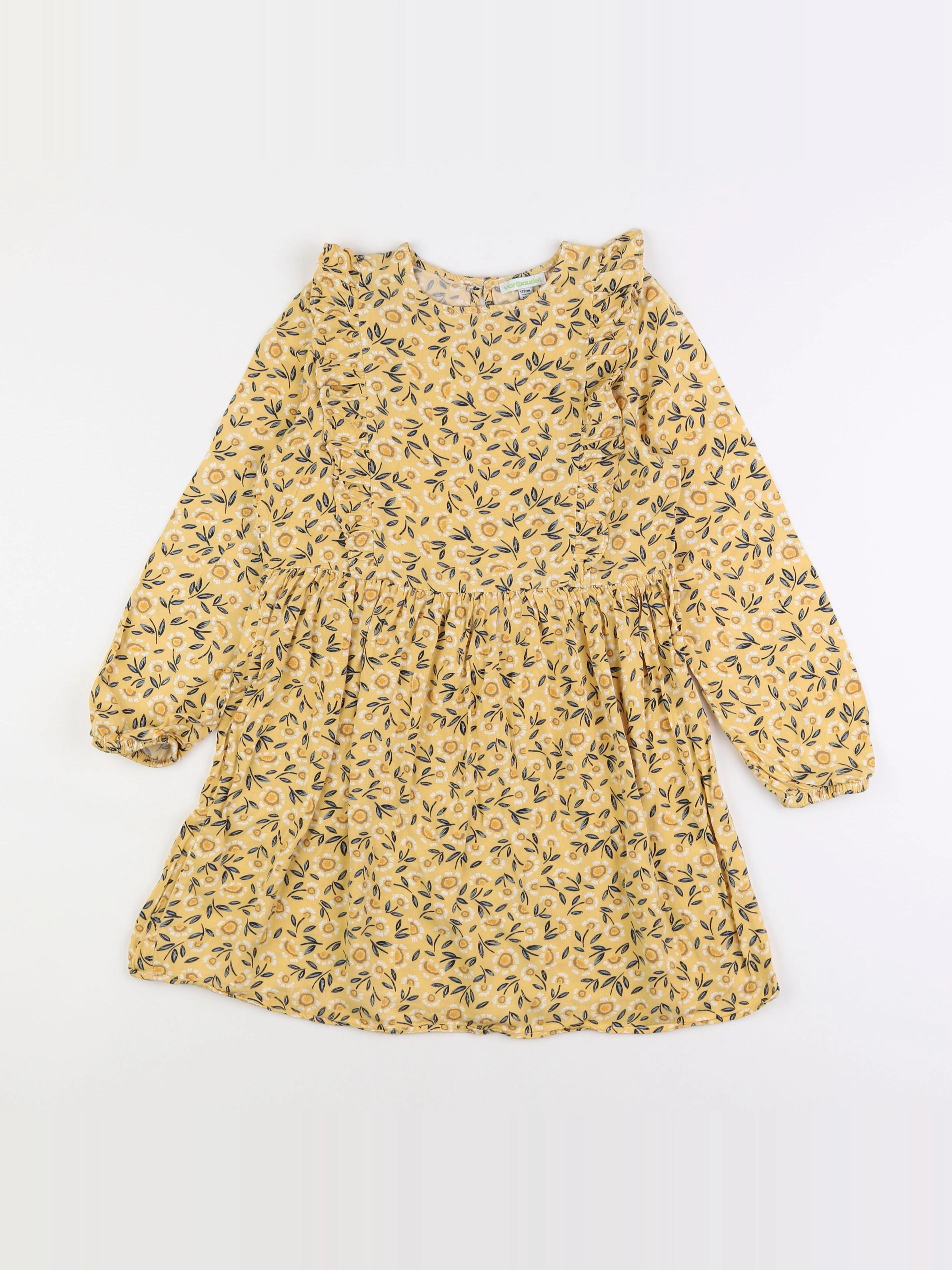 Vertbaudet - robe jaune - 9 ans