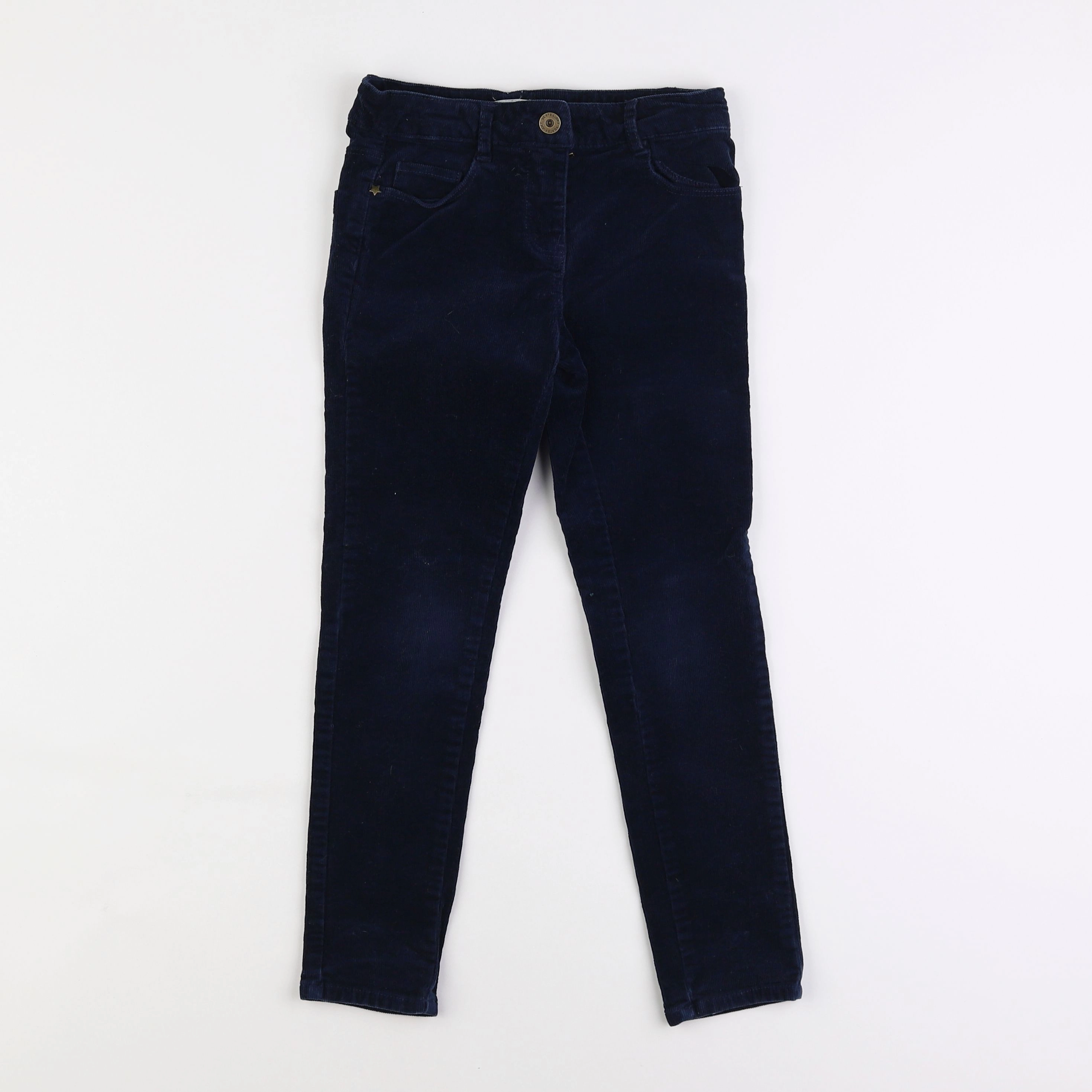 Vertbaudet - pantalon bleu - 7 ans