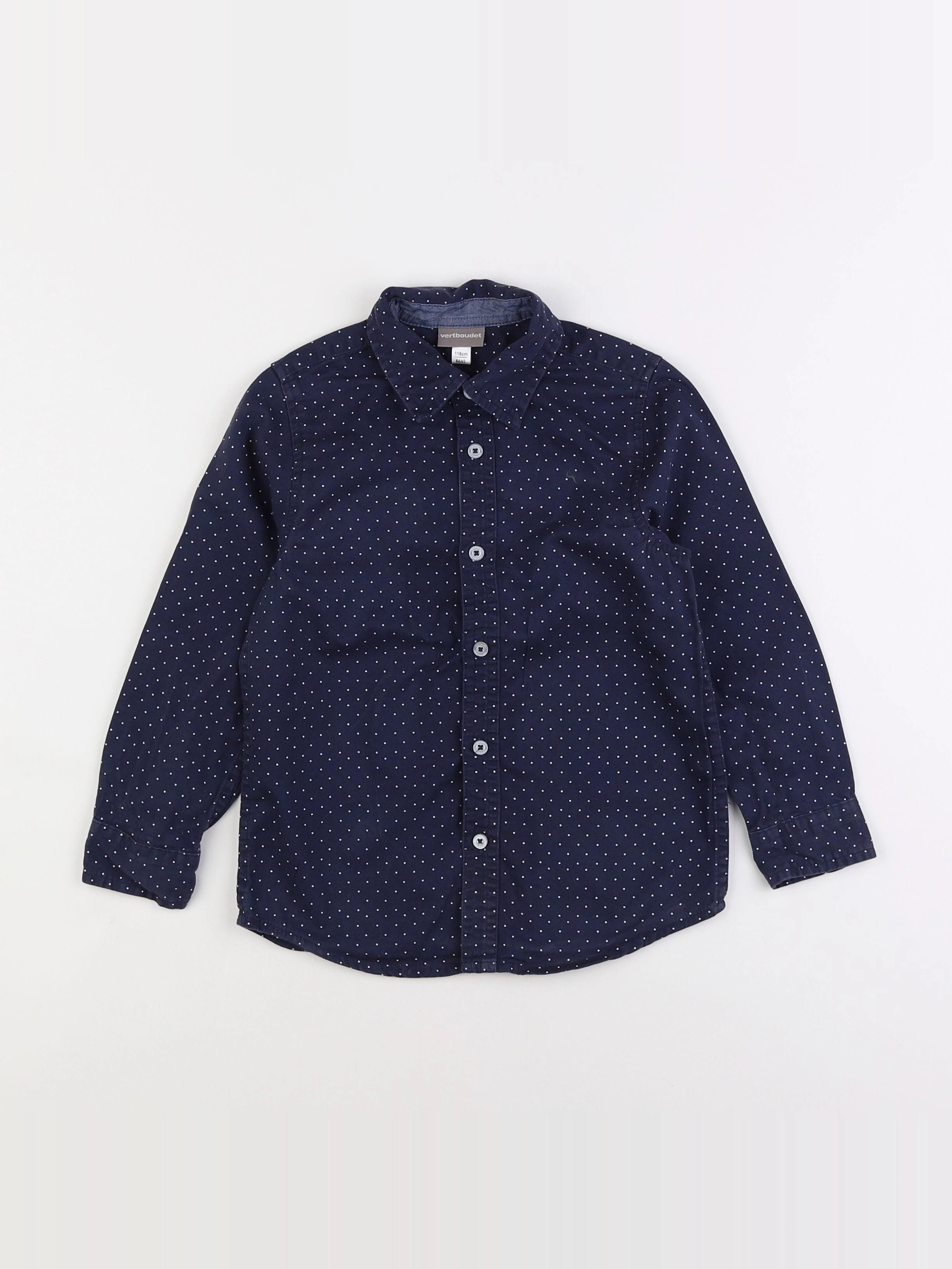 Vertbaudet - chemise bleu - 6 ans