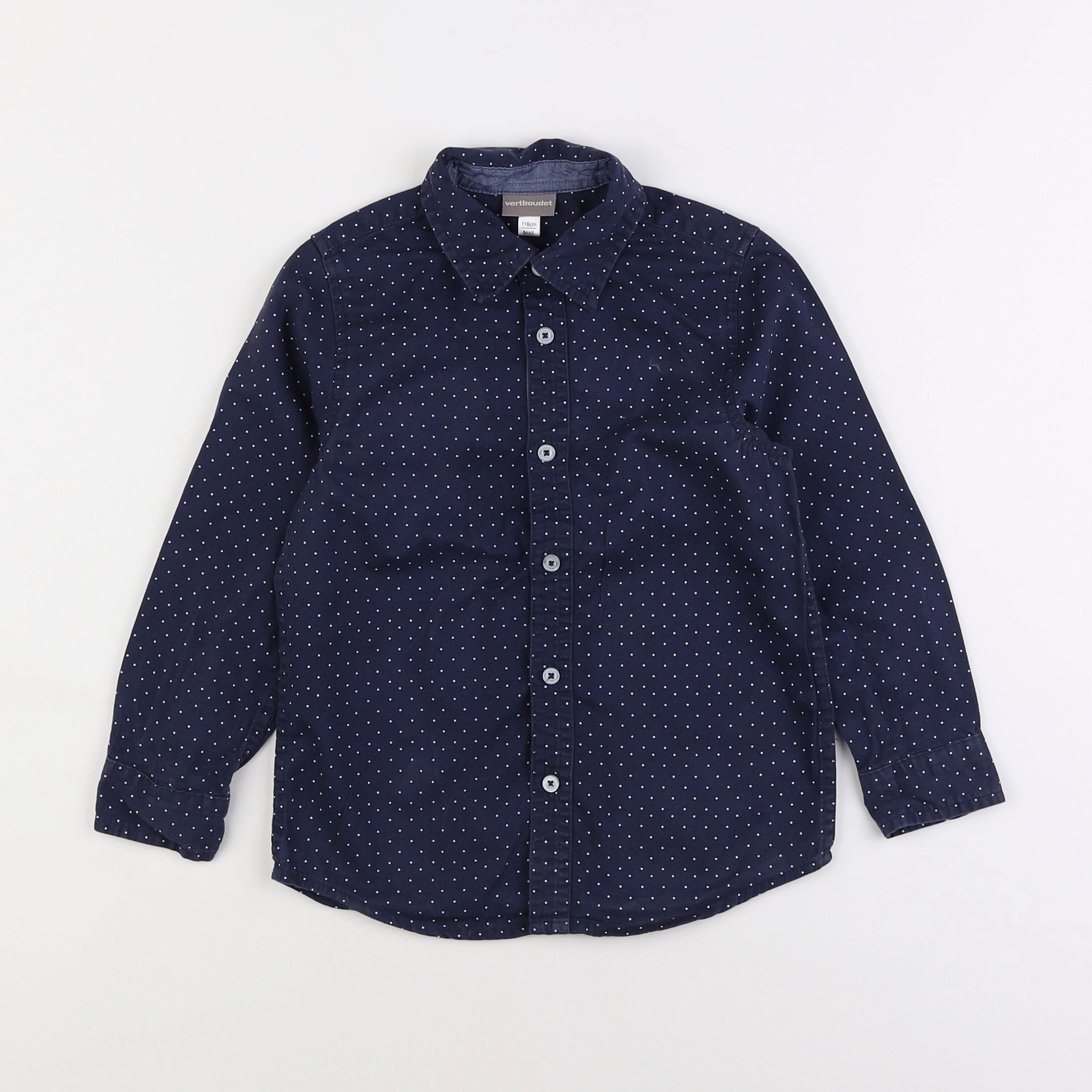 Vertbaudet - chemise bleu - 6 ans