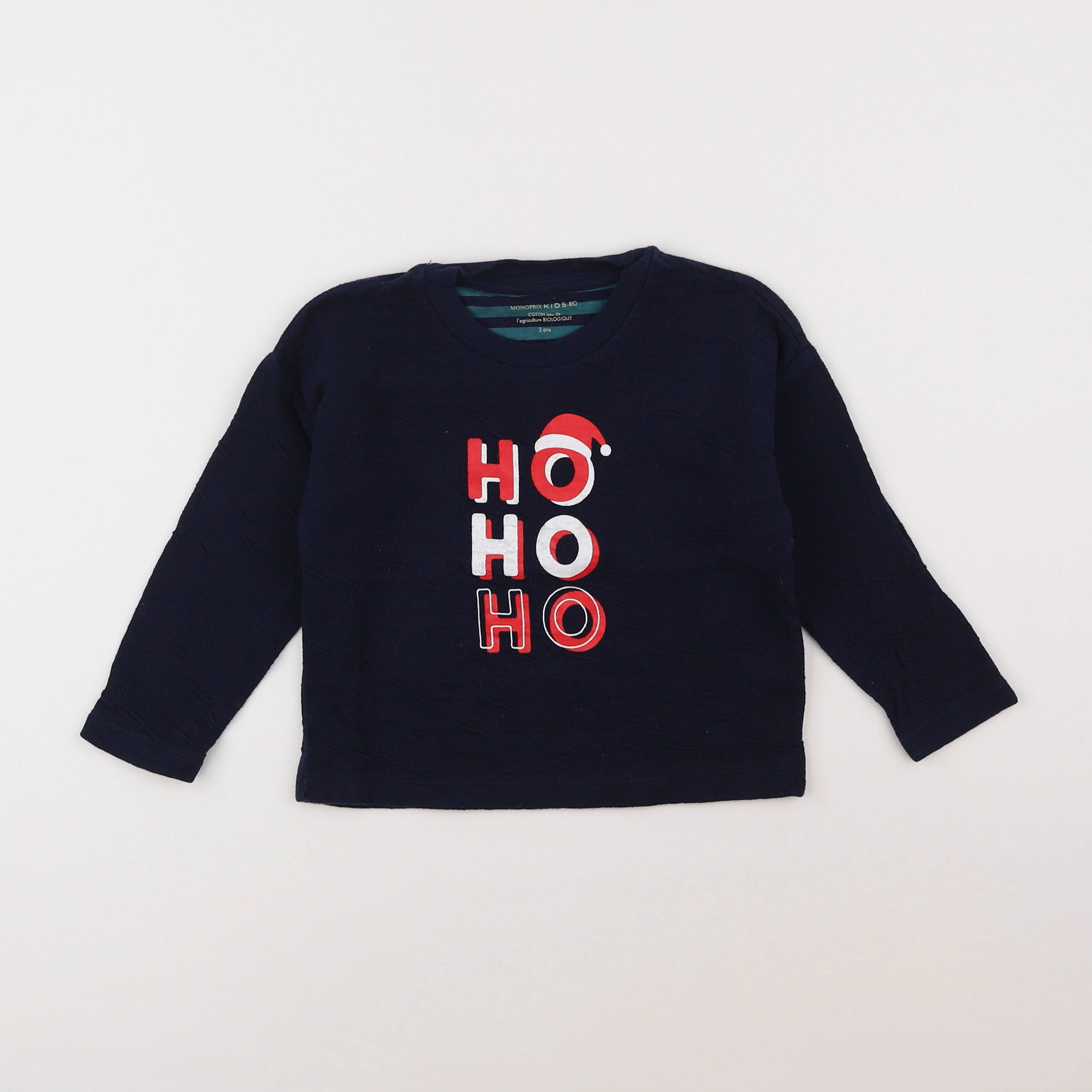 Monoprix - tee-shirt bleu - 3 ans
