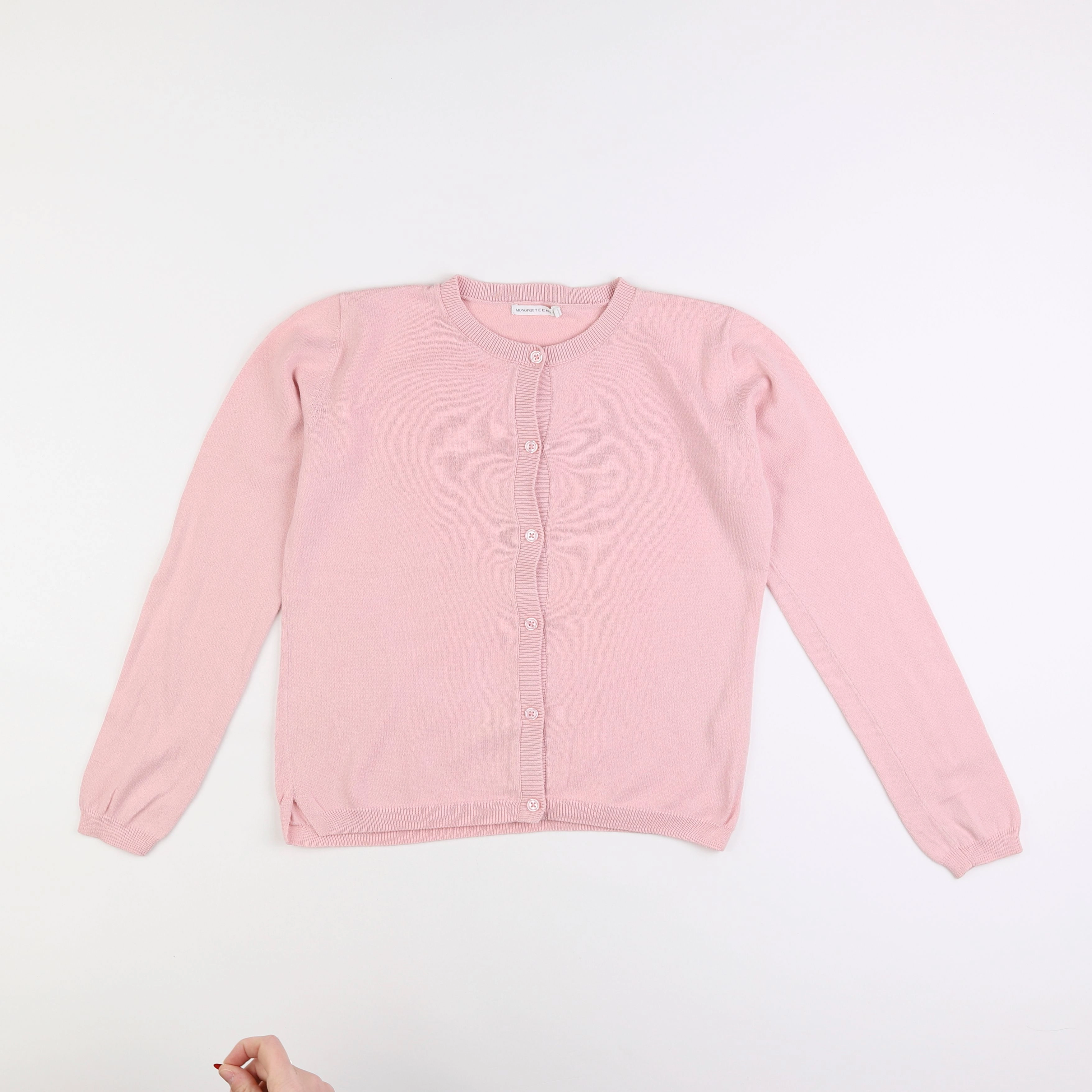 Monoprix - gilet rose - 12 ans