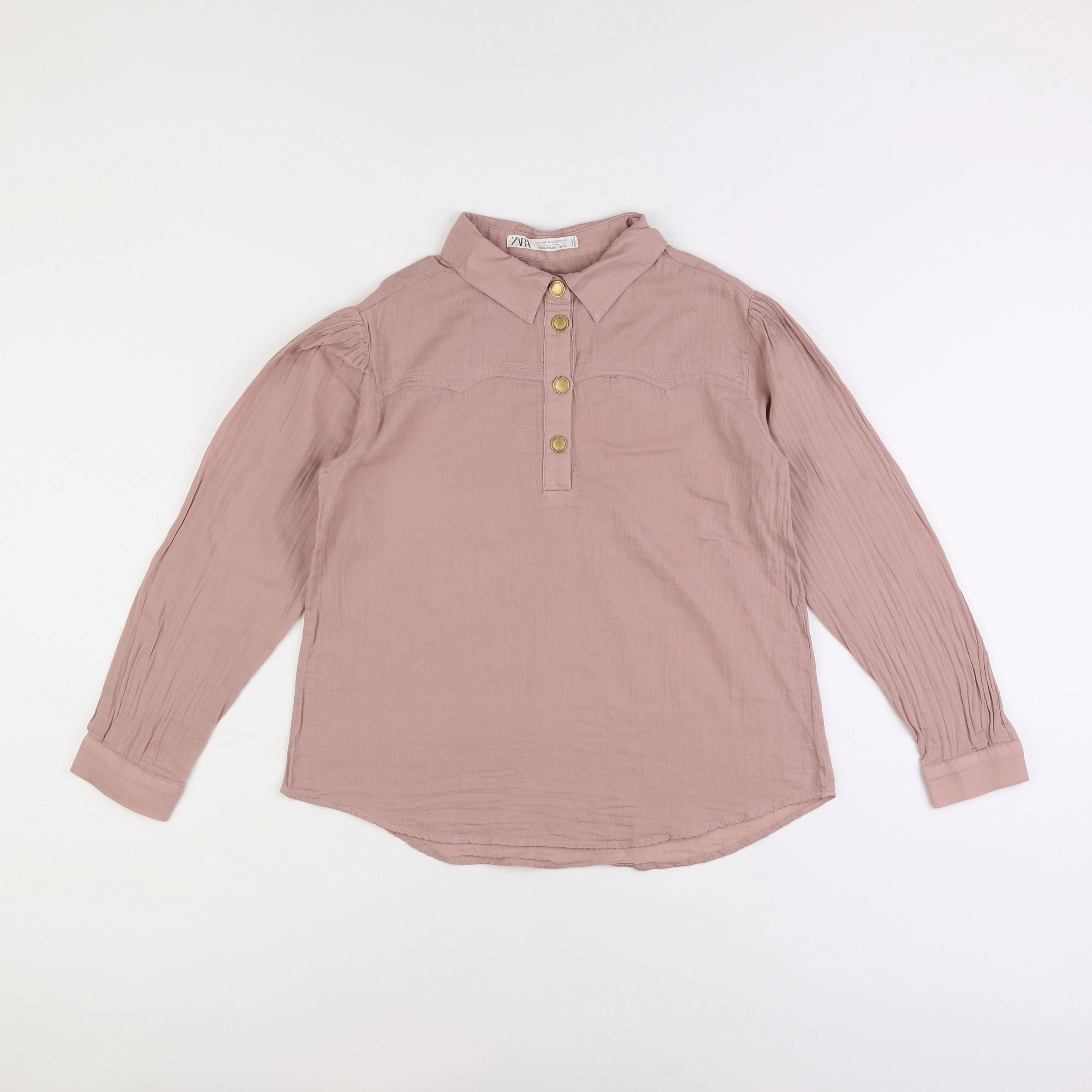 Zara - blouse rose - 11/12 ans