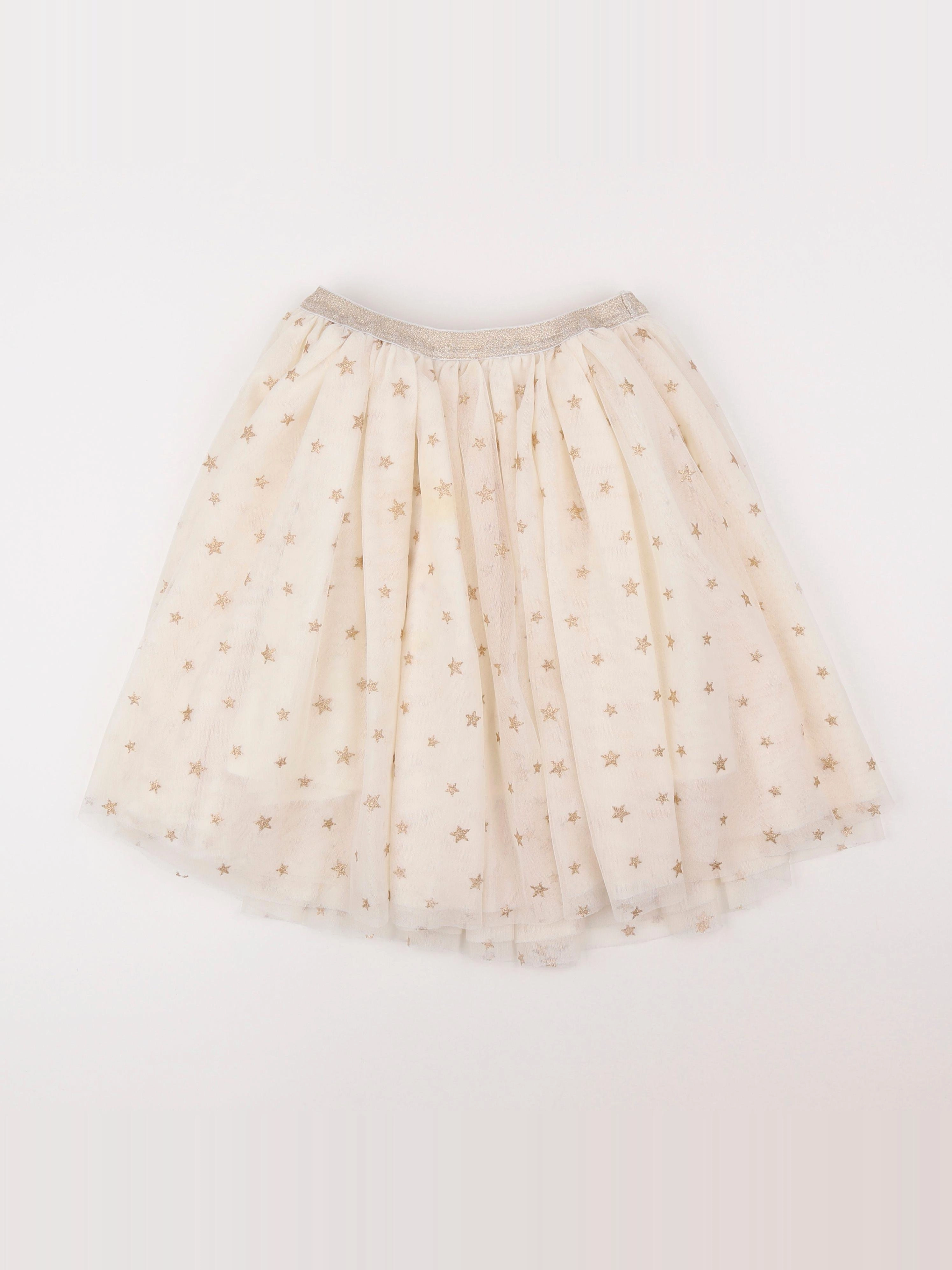 Tape à l'oeil - jupe blanc, or - 11/12 ans
