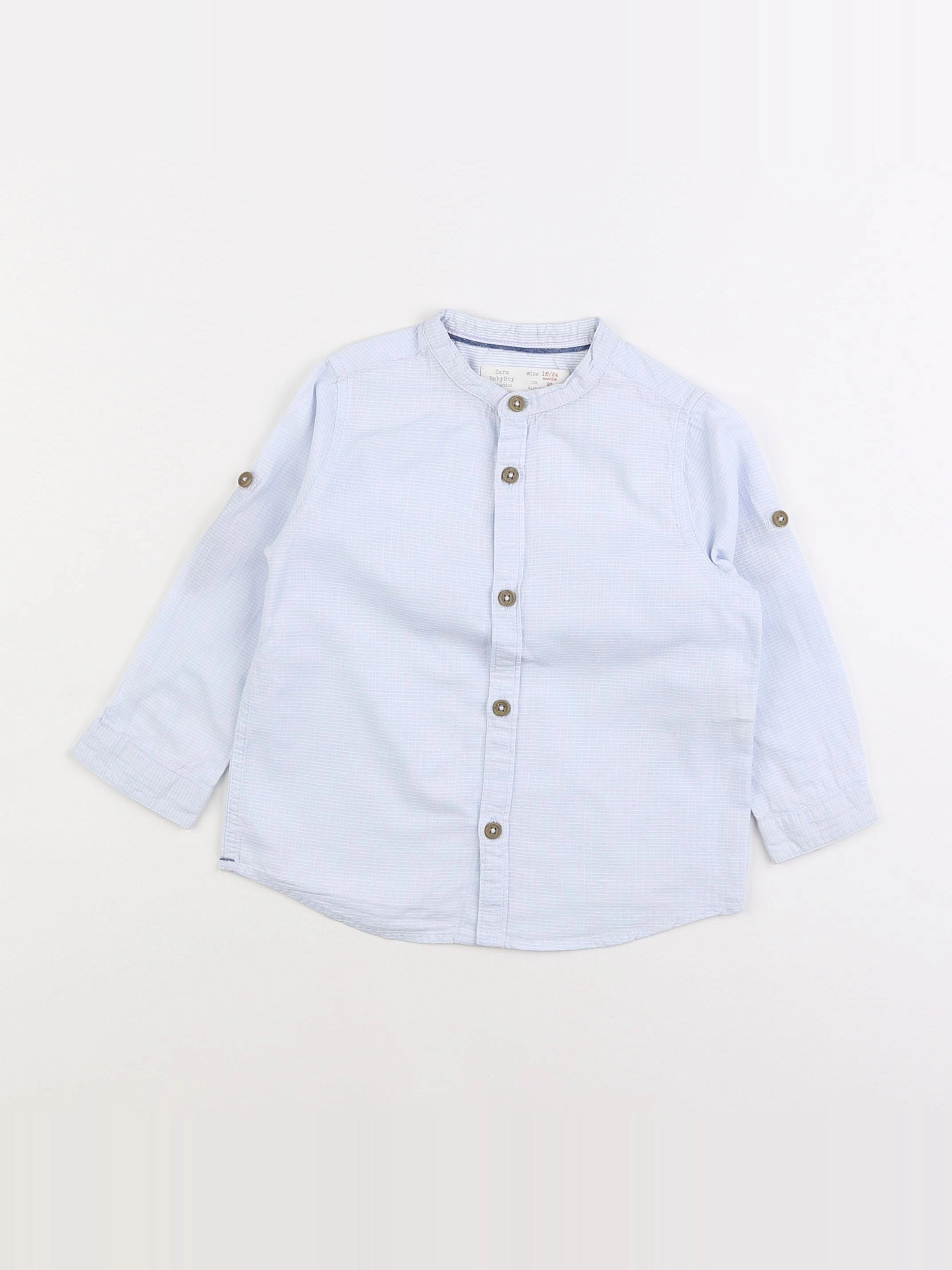 Zara - chemise bleu - 12/18 mois